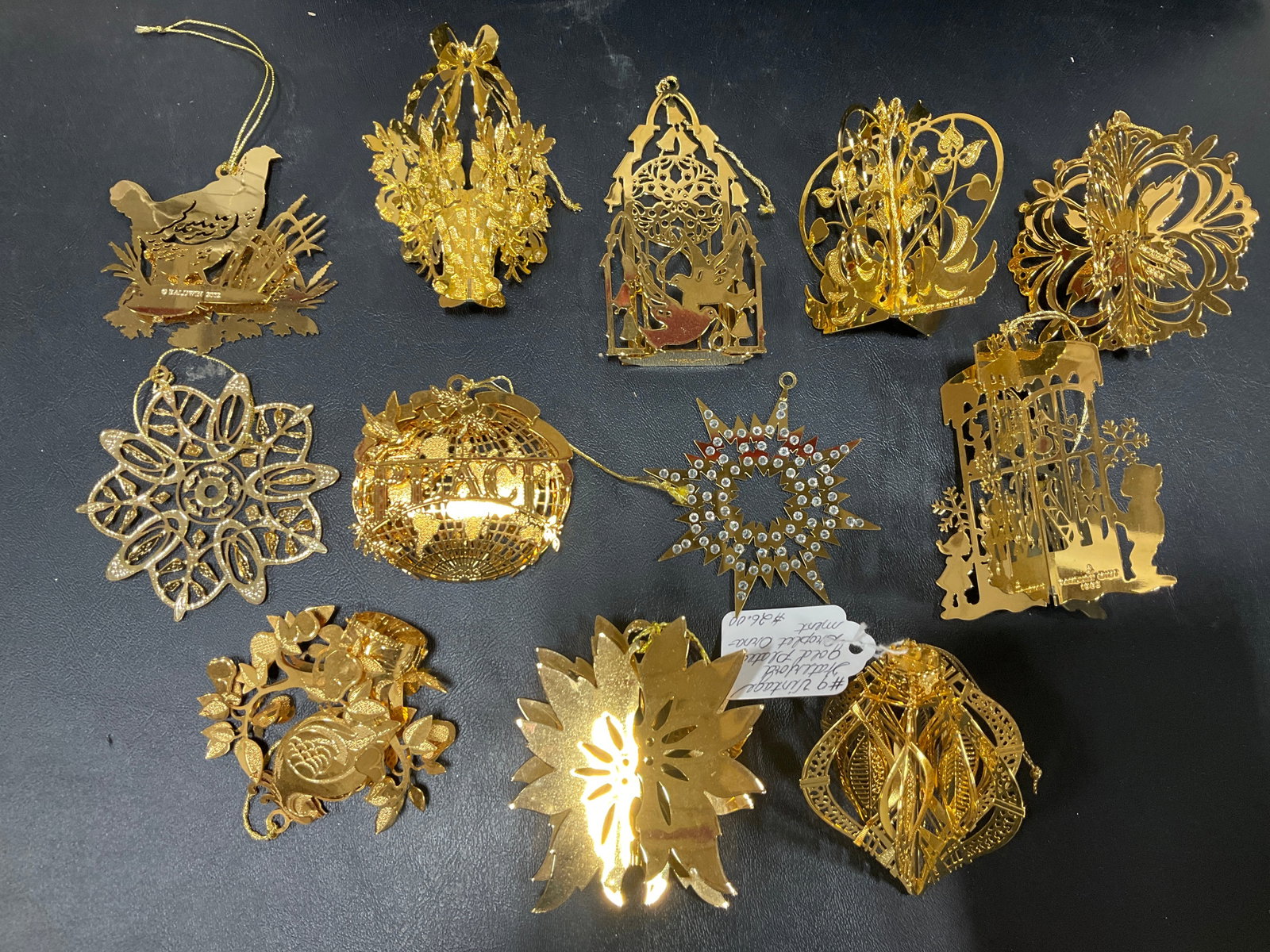Brass Christmas ornaments: Brass Christmas ornaments