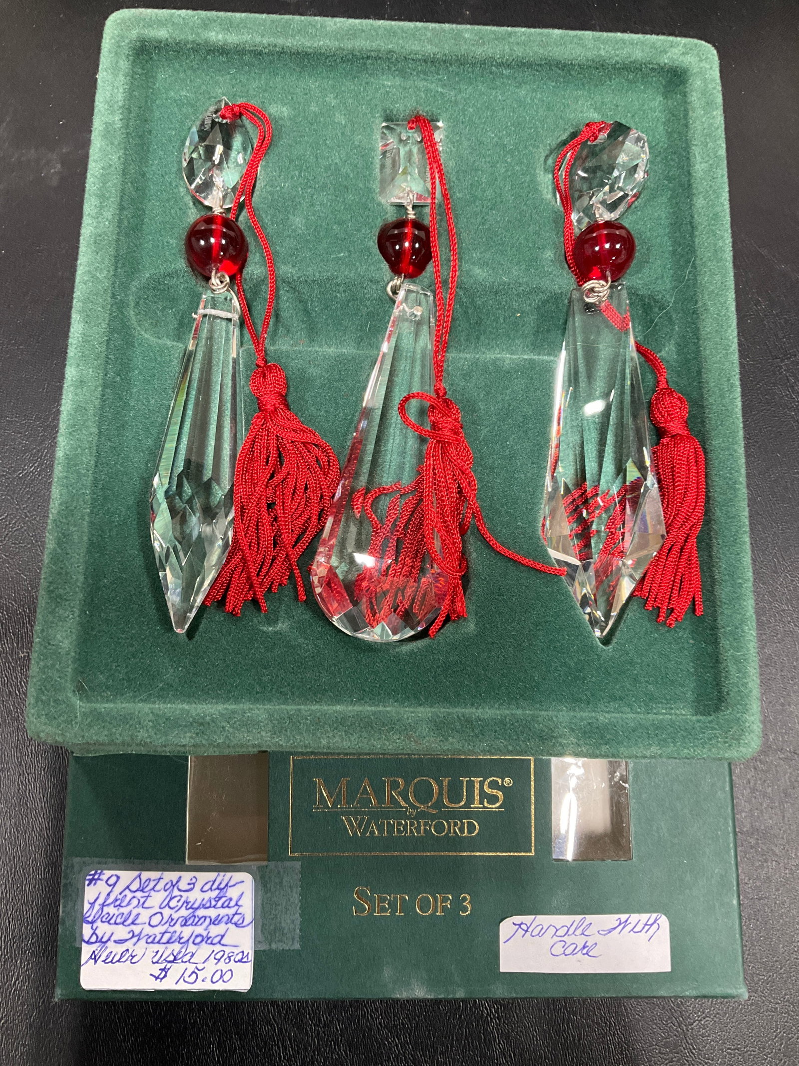 Waterford ruby jewel icicle ornaments*new in package* (1 of 1)