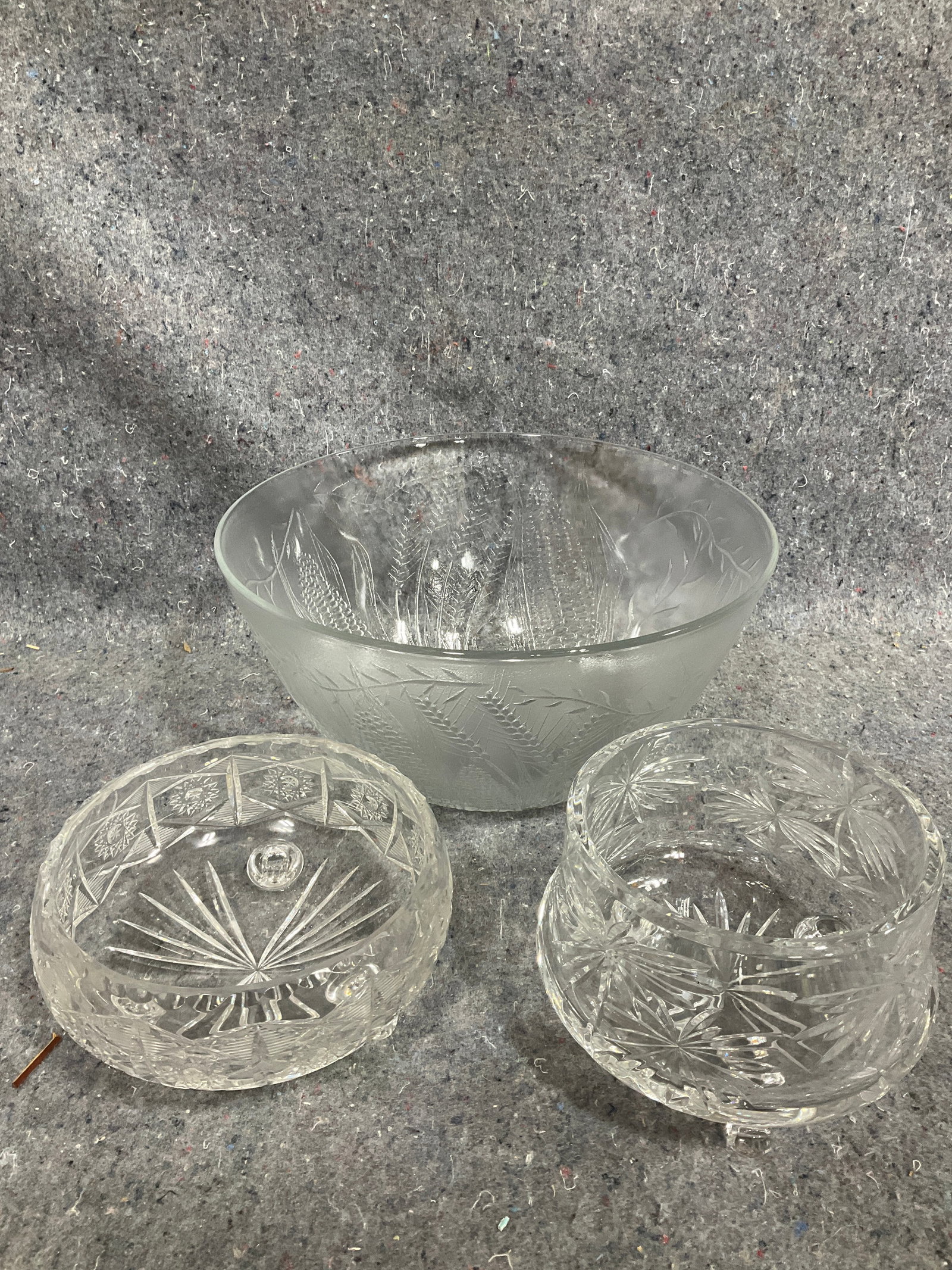 Crystal bowls(5.5intallest): Crystal bowls(5.5intallest)