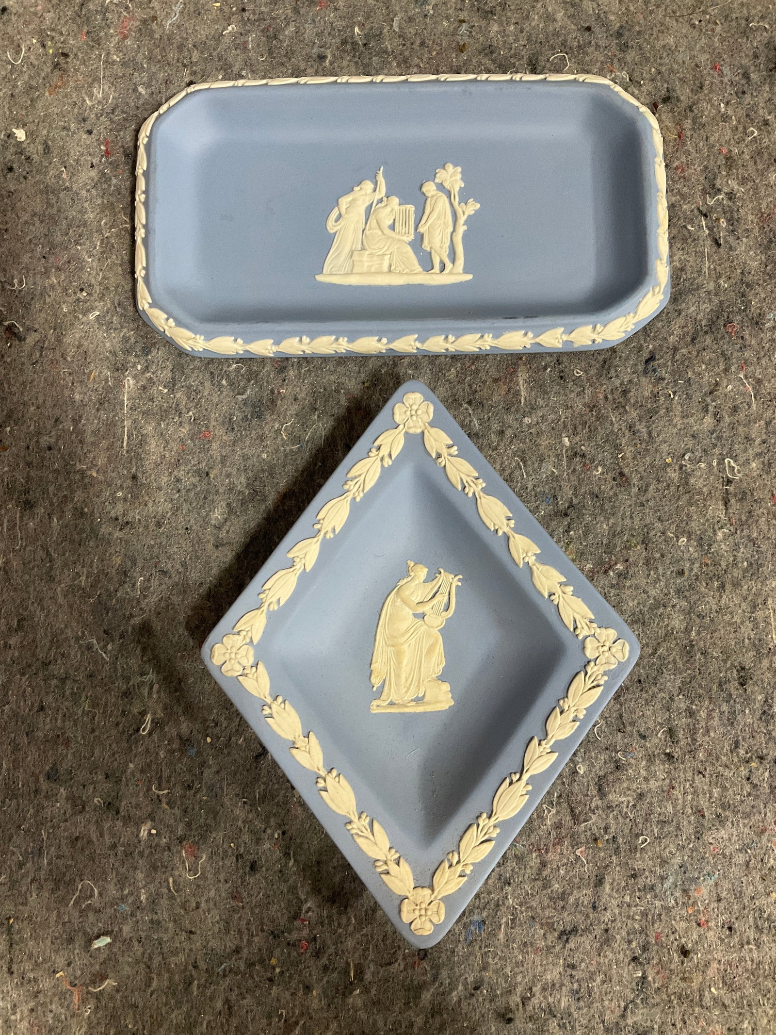 Vintage Wedgwood jasperware trinket dishes: Vintage Wedgwood jasperware trinket dishes