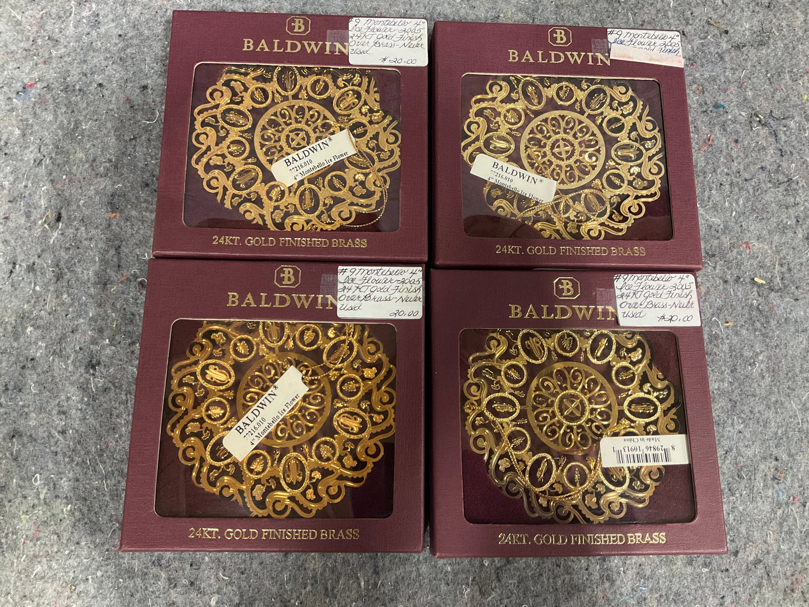Baldwin brass ornaments*new in package*: Baldwin brass ornaments*new in package*