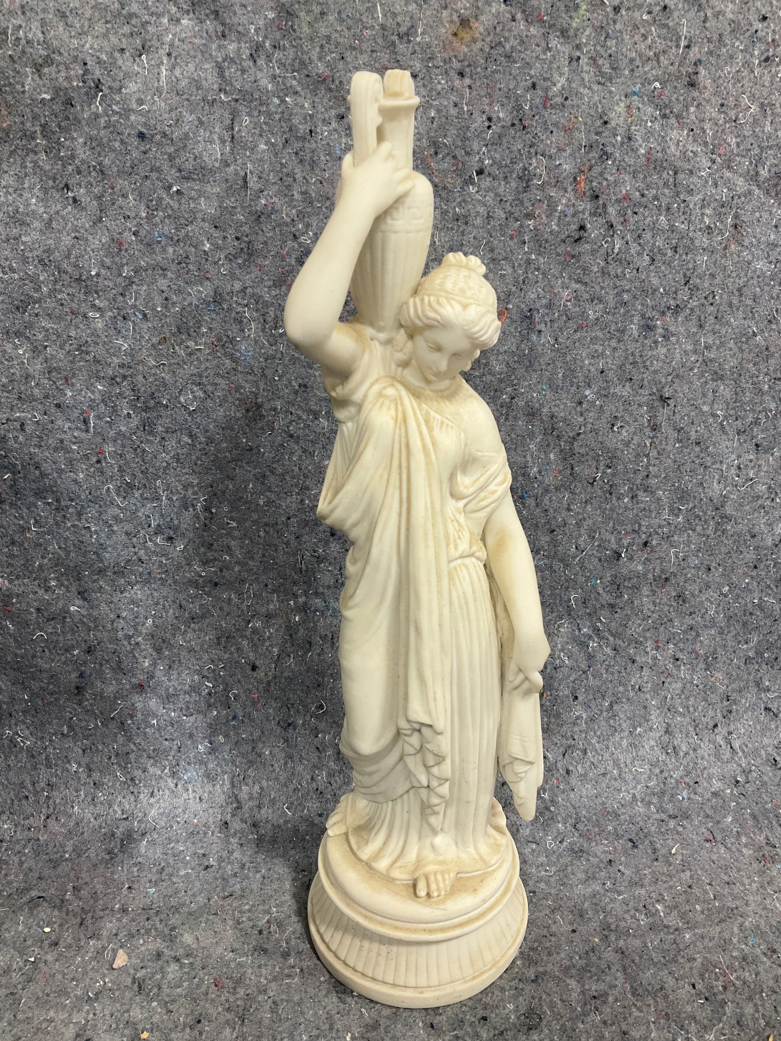 Vintage bisque greek goddess figurine(15in tall) (1 of 1)