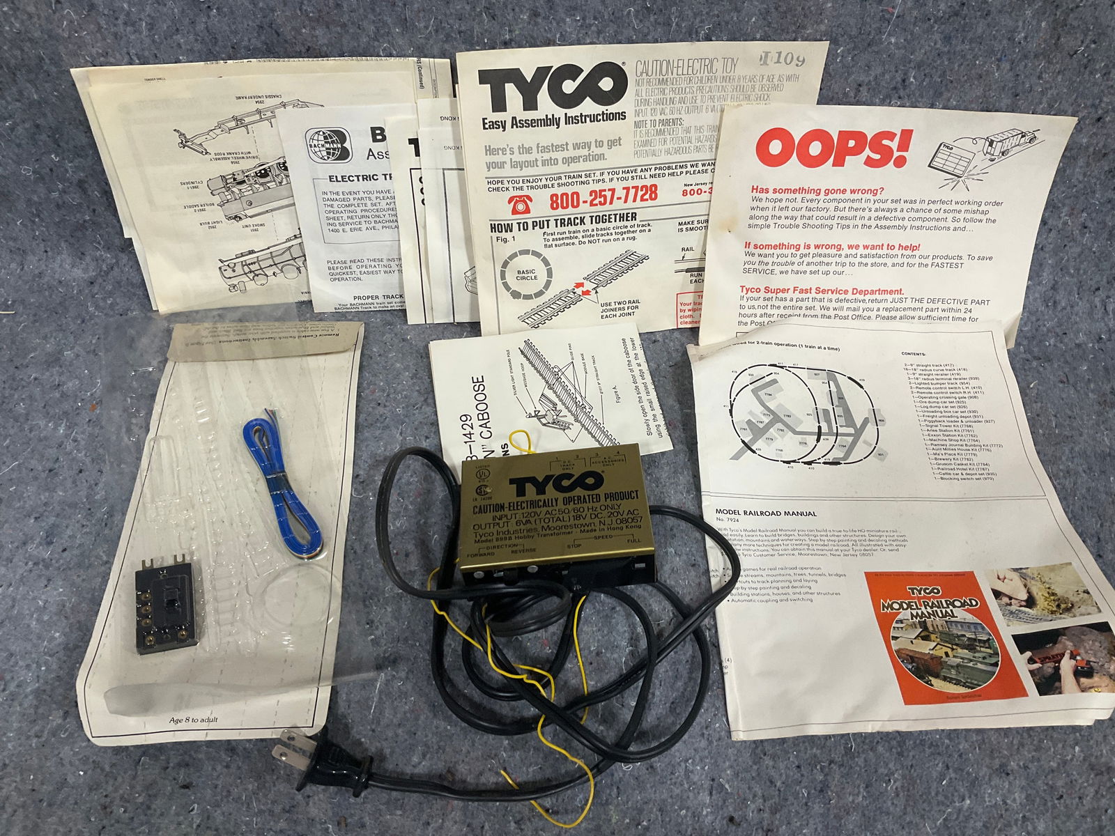 Tyco transformer and vintage manuals (1 of 1)