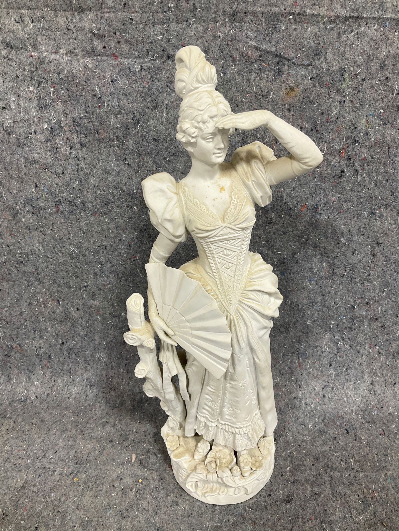 Vintage bisque porcelain figure(19th century-18in tall) (1 of 1)