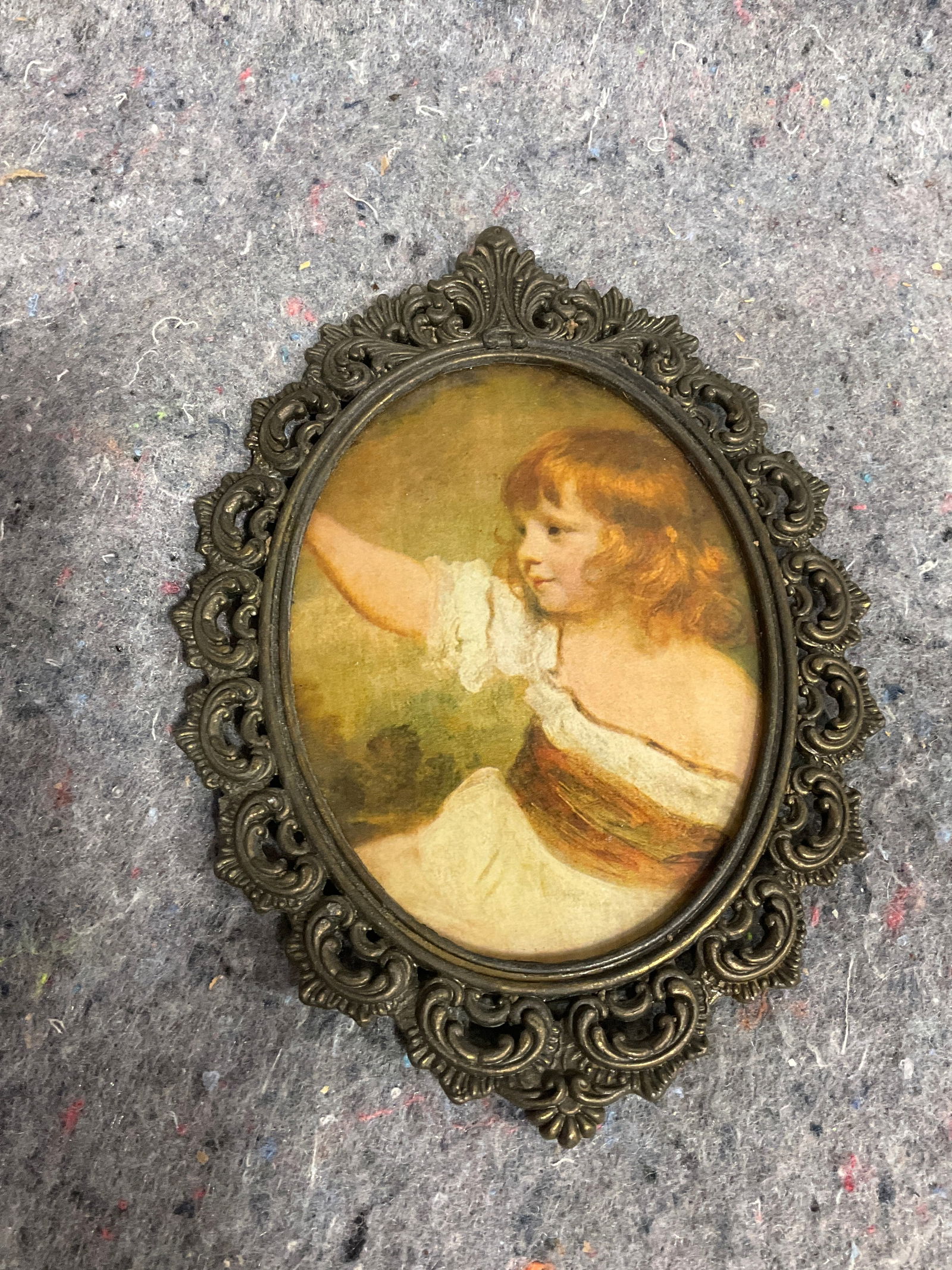 Vintage brass framed portrait (1 of 1)