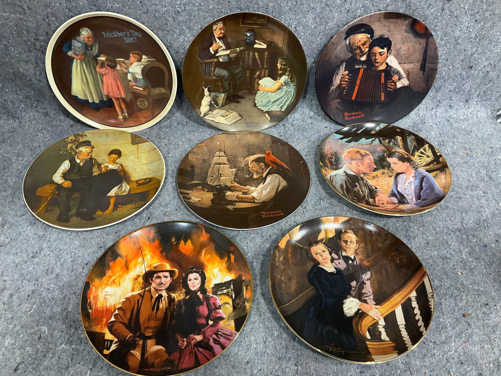 Norman Rockwell collectible plates(8.5inacross): Norman Rockwell collectible plates(8.5inacross)