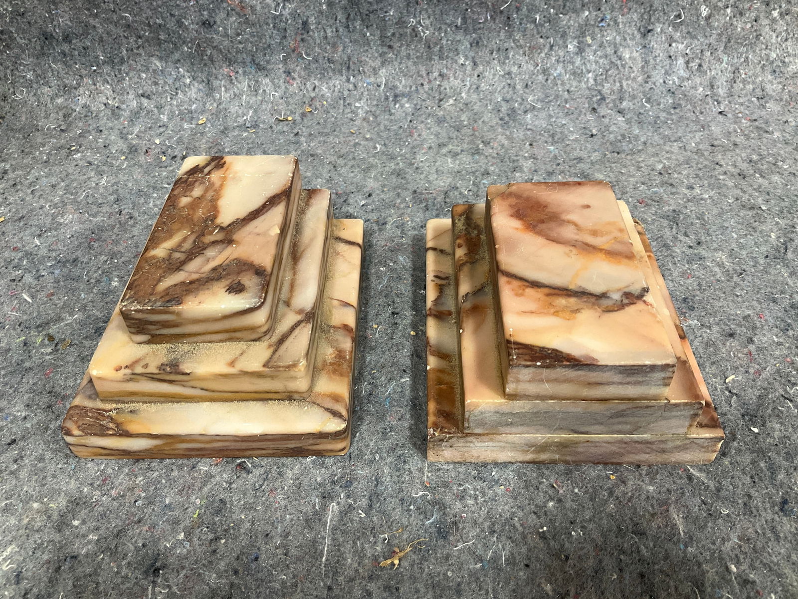 Vintage marble bookends(2.5in tall) (1 of 1)