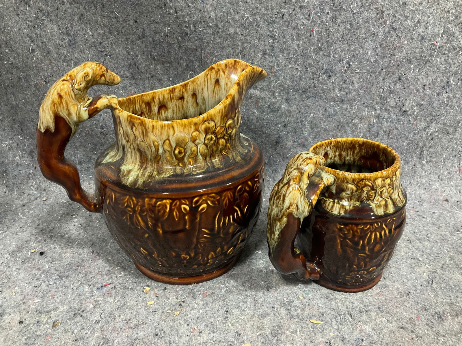 Vintage Harker Rockingham pottery reproduction glassware: Vintage Harker Rockingham pottery reproduction glassware