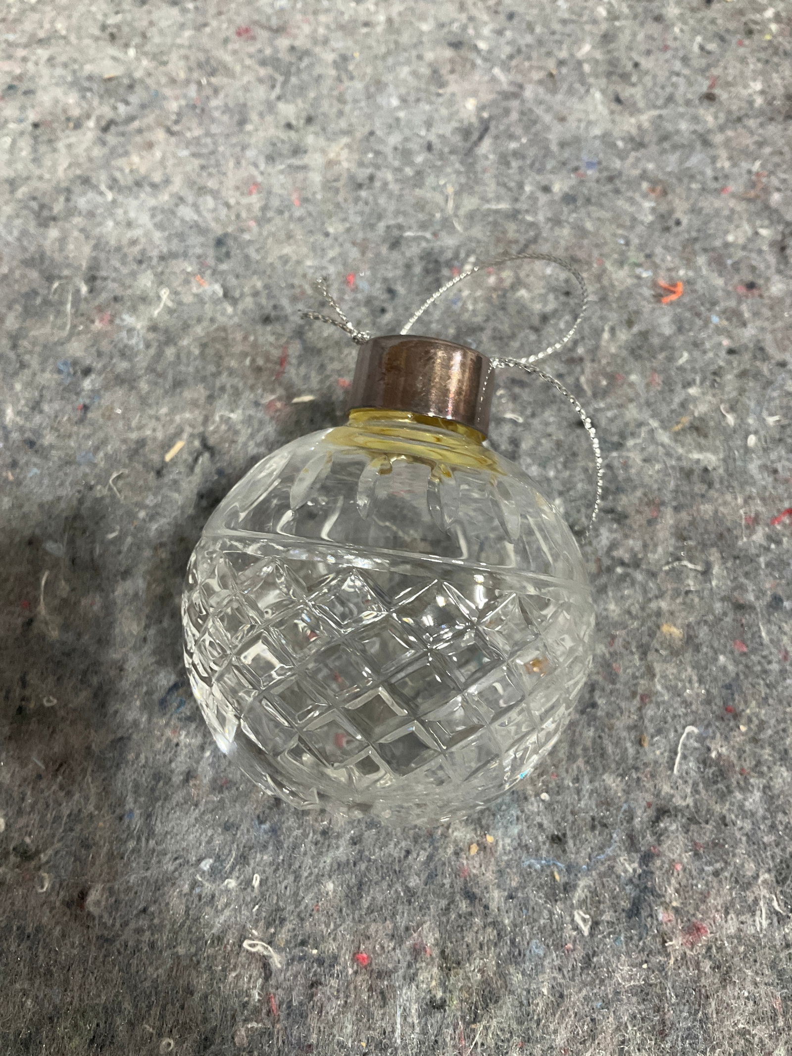 Lenox crystal ball ornament: Lenox crystal ball ornament