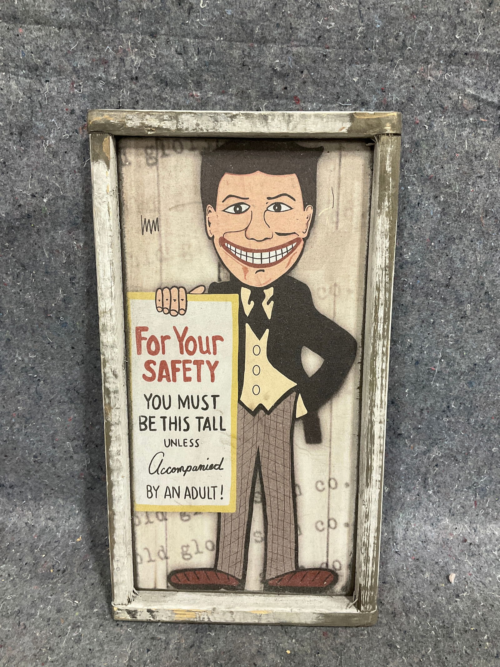 Old wood Asbury Park sign(9inx17in): Old wood Asbury Park sign(9inx17in)