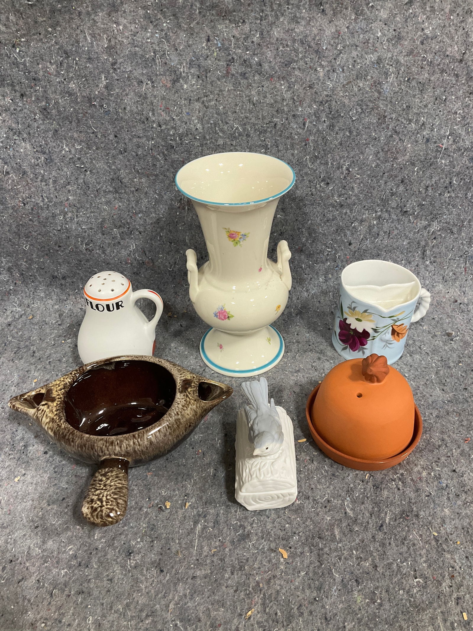 Pickard vase(8.5in.tall), evangeline pottery 2 spout gravy boat, and more (1 of 1)