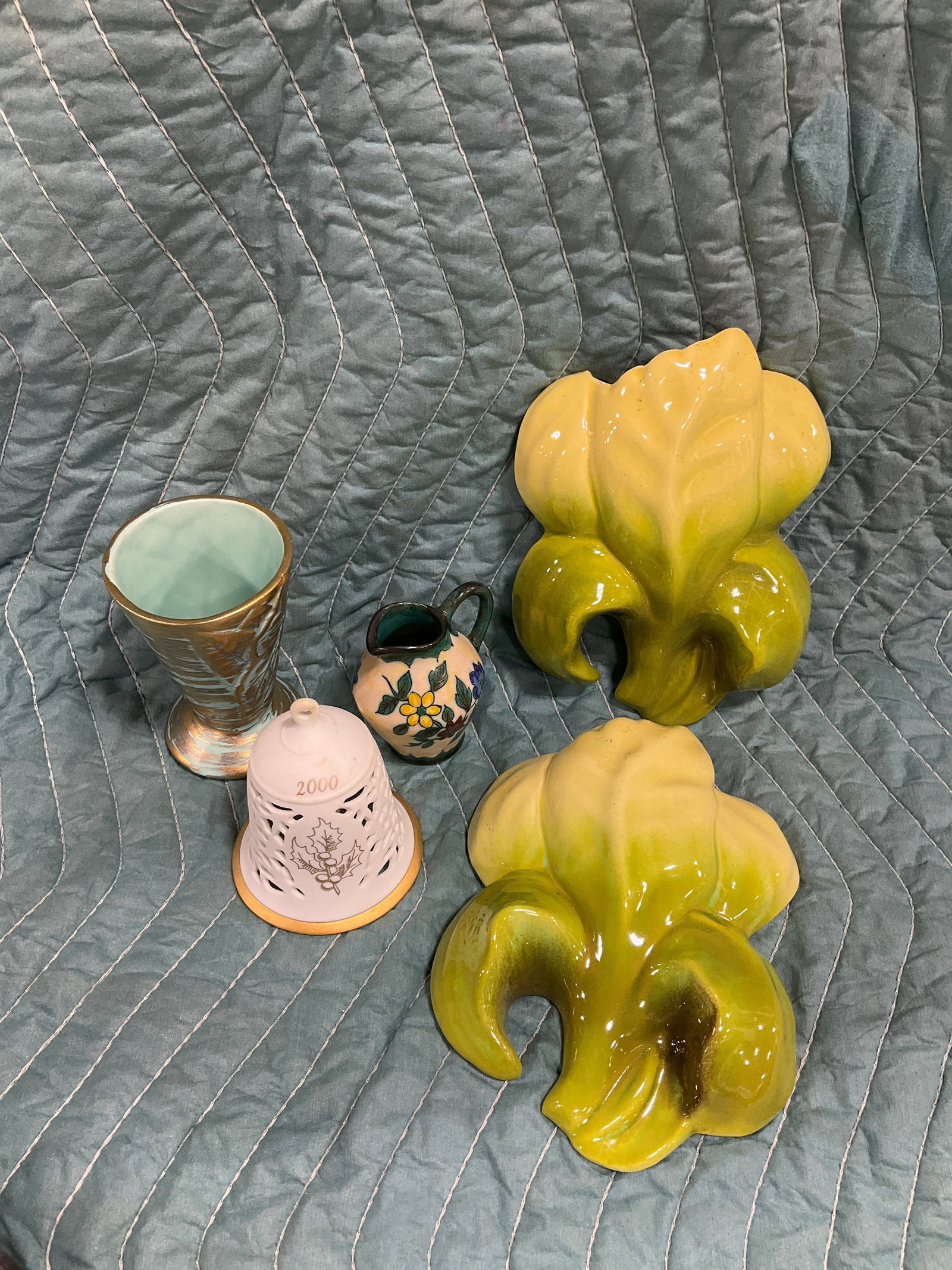 Handpainted pitcher, wall decor(6.5in long), and more: Handpainted pitcher, wall decor(6.5in long), and more