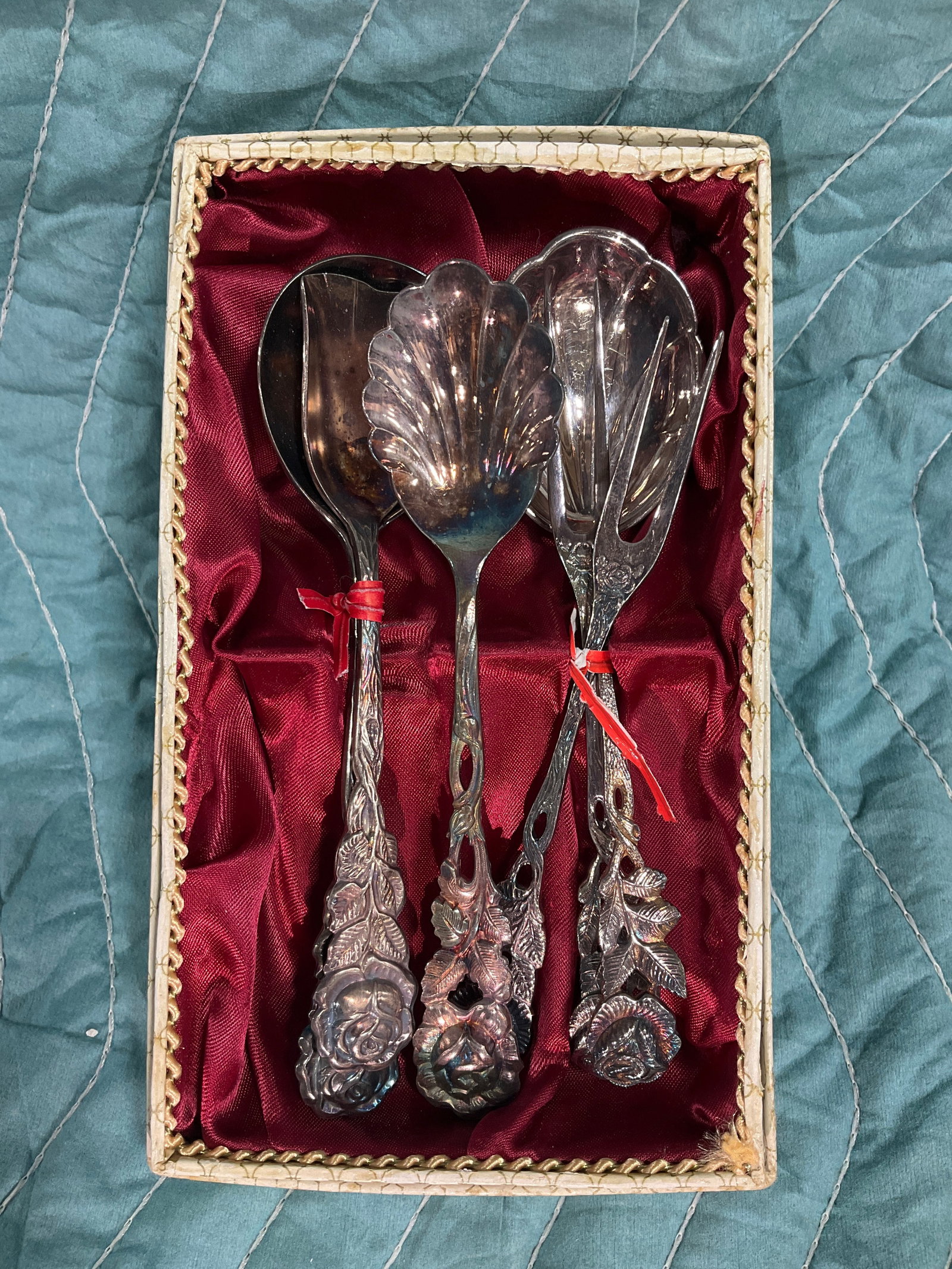 German silverplated early 1900s utensils: German silverplated early 1900s utensils