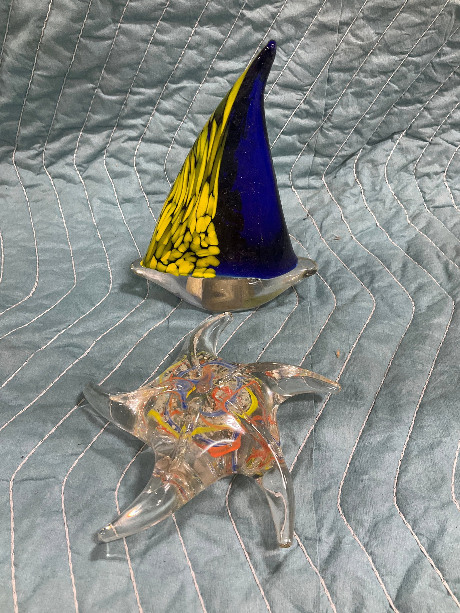 Murano glass sailboat(6in tall) and Dynasty Gallery glass starfish (1 of 1)