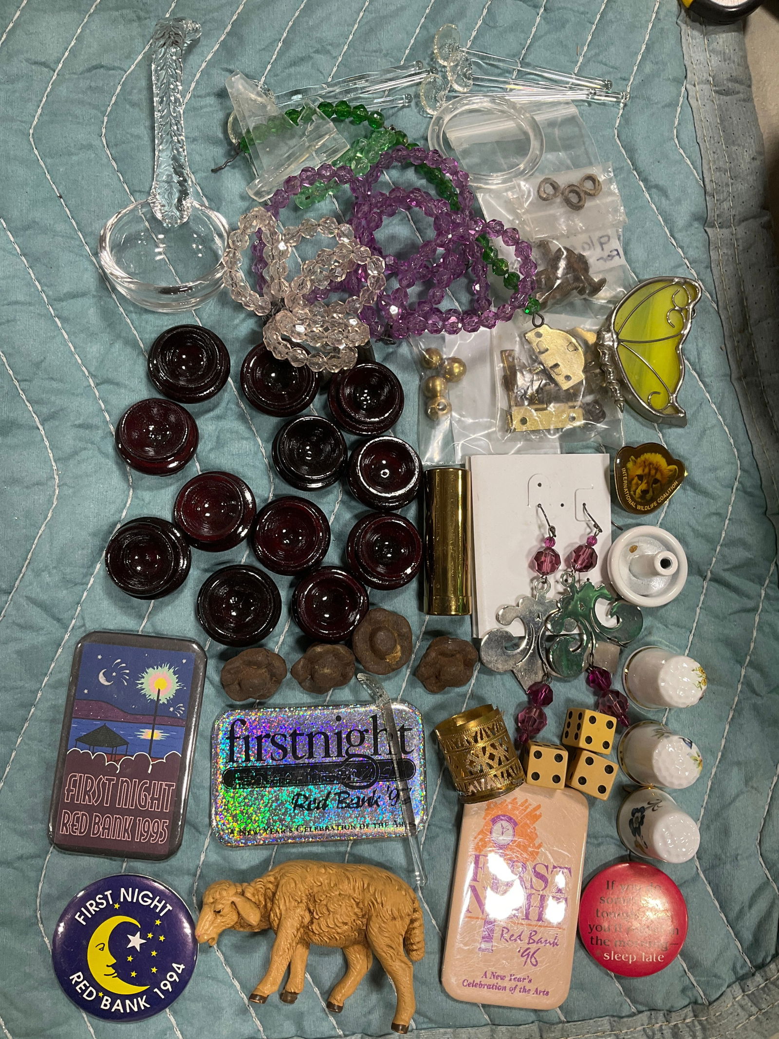 Egg stands, thimbles, pins, and more: Egg stands, thimbles, pins, and more