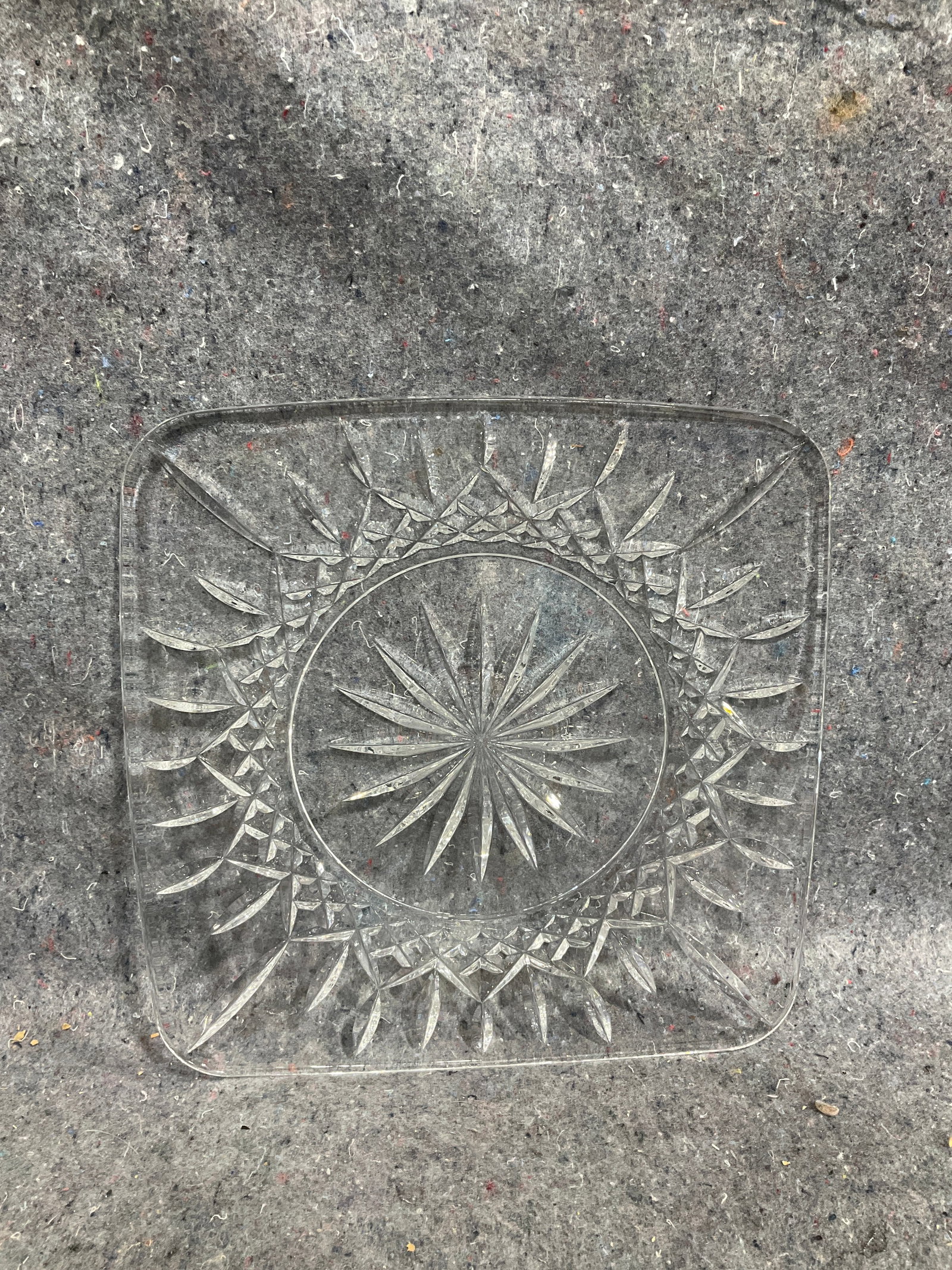 Waterford crystal platter(11.5inx11.5in) (1 of 1)