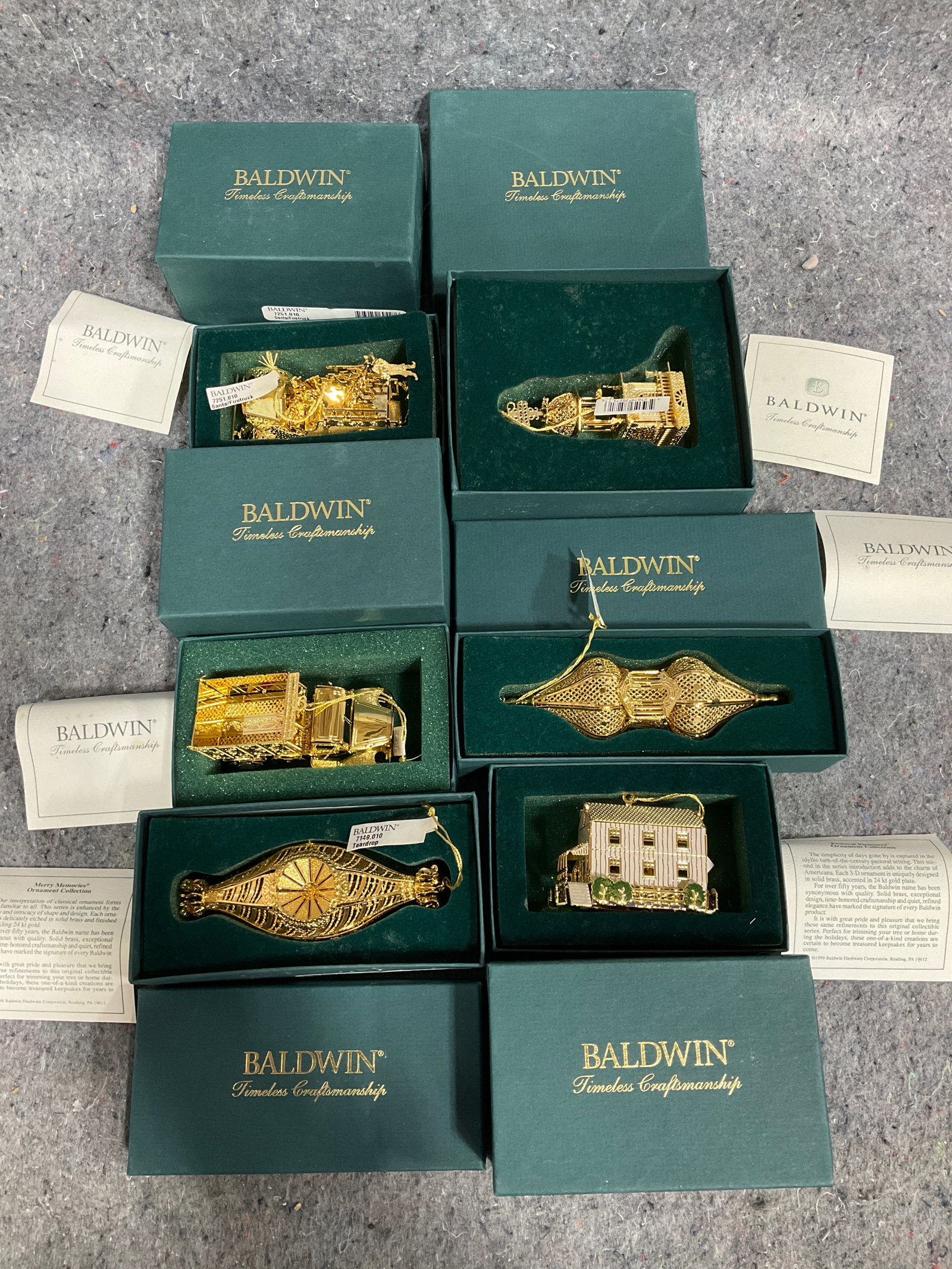 Baldwin brass ornaments*new in box* (1 of 1)