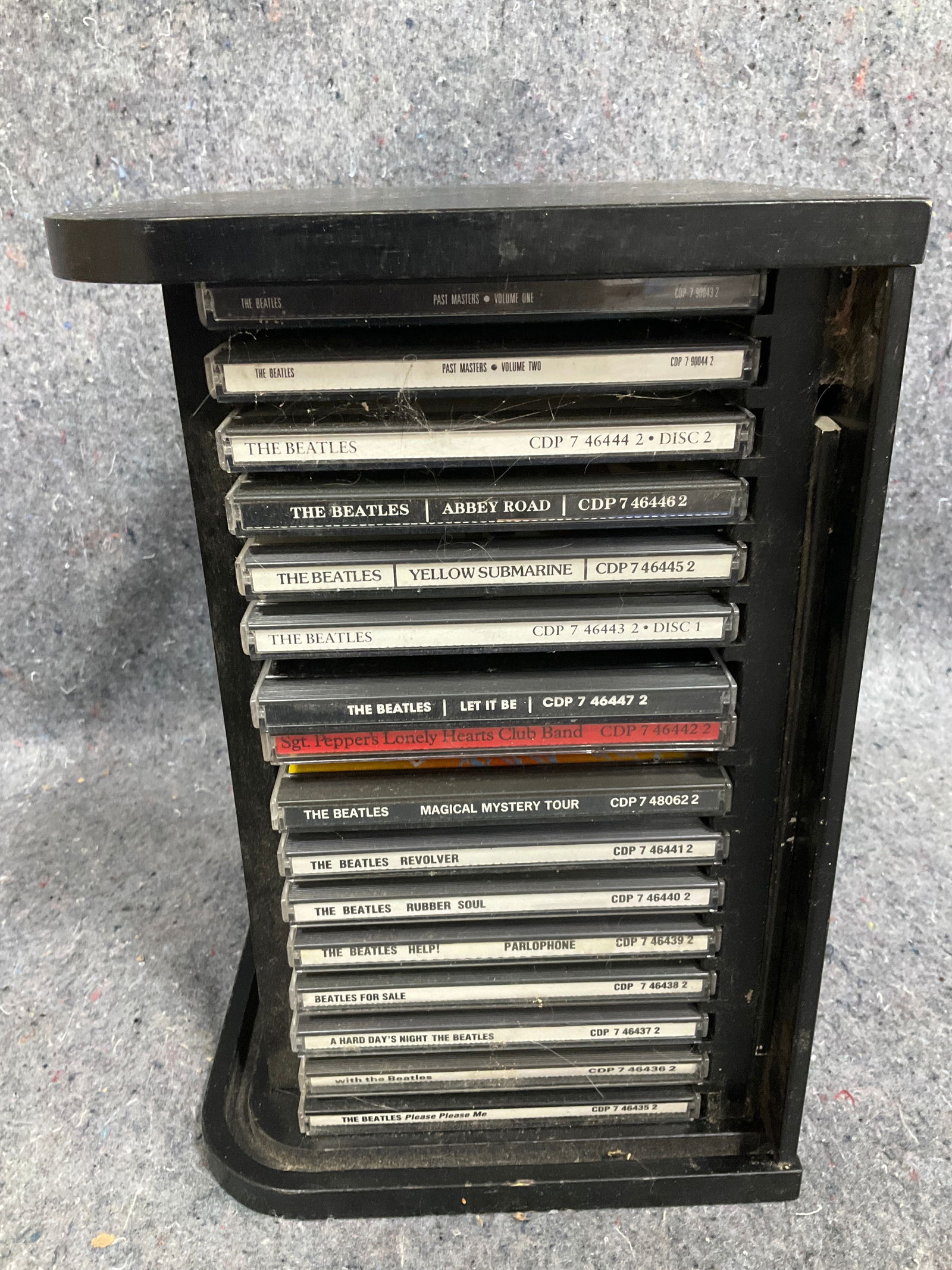 Vintage CD's/CD organizer rack: Vintage CD's/CD organizer rack