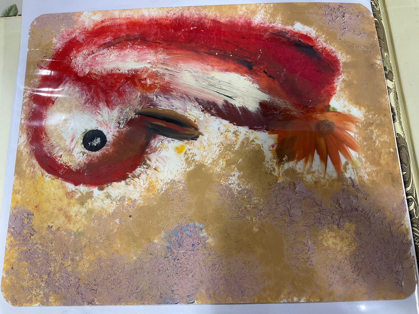 Abstract acryclic painting by Ed Ahlstrom(9.5inx11.5in) (1 of 1)