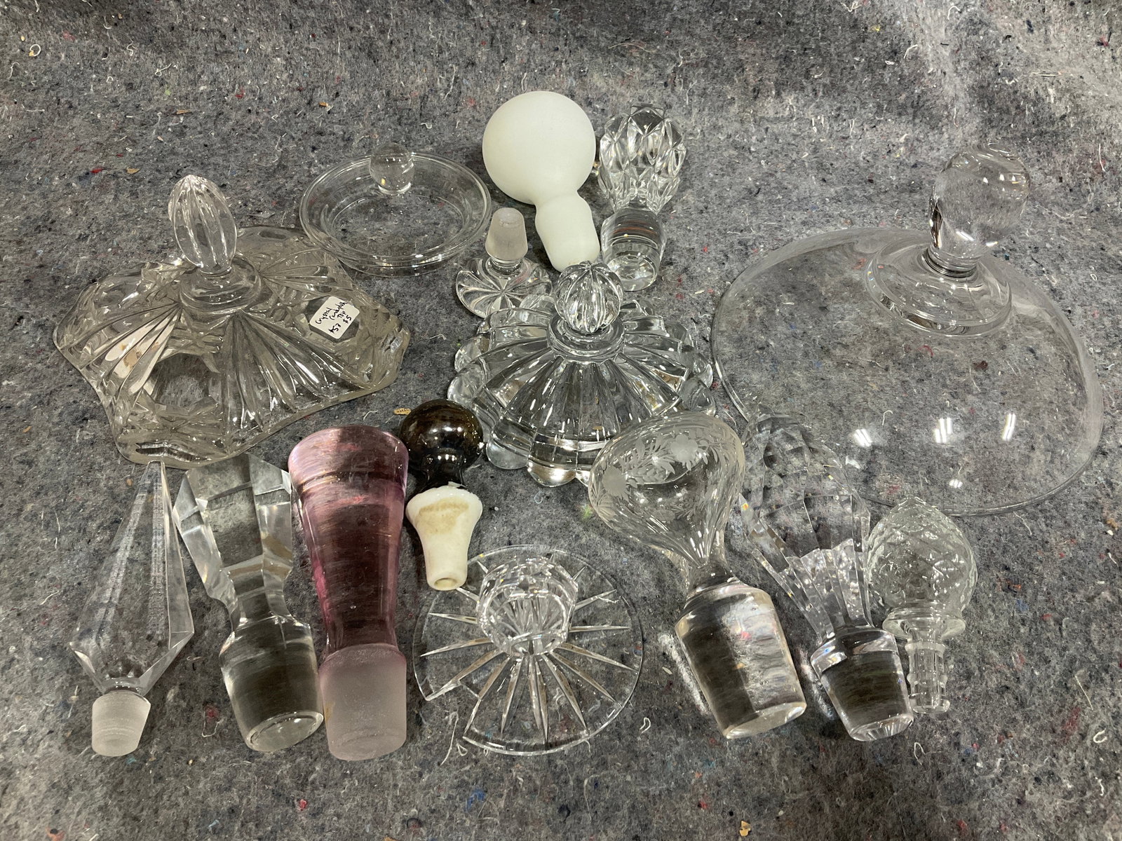 Various Glass Decanters and Lids (1 of 1)