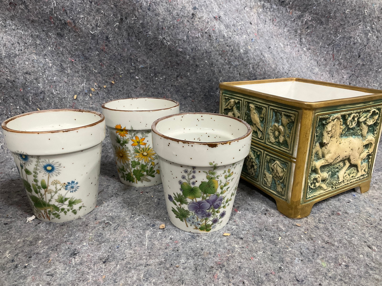 Various Ceramic Planters (Nippon, and more) Tallest - 4.5in (1 of 1)