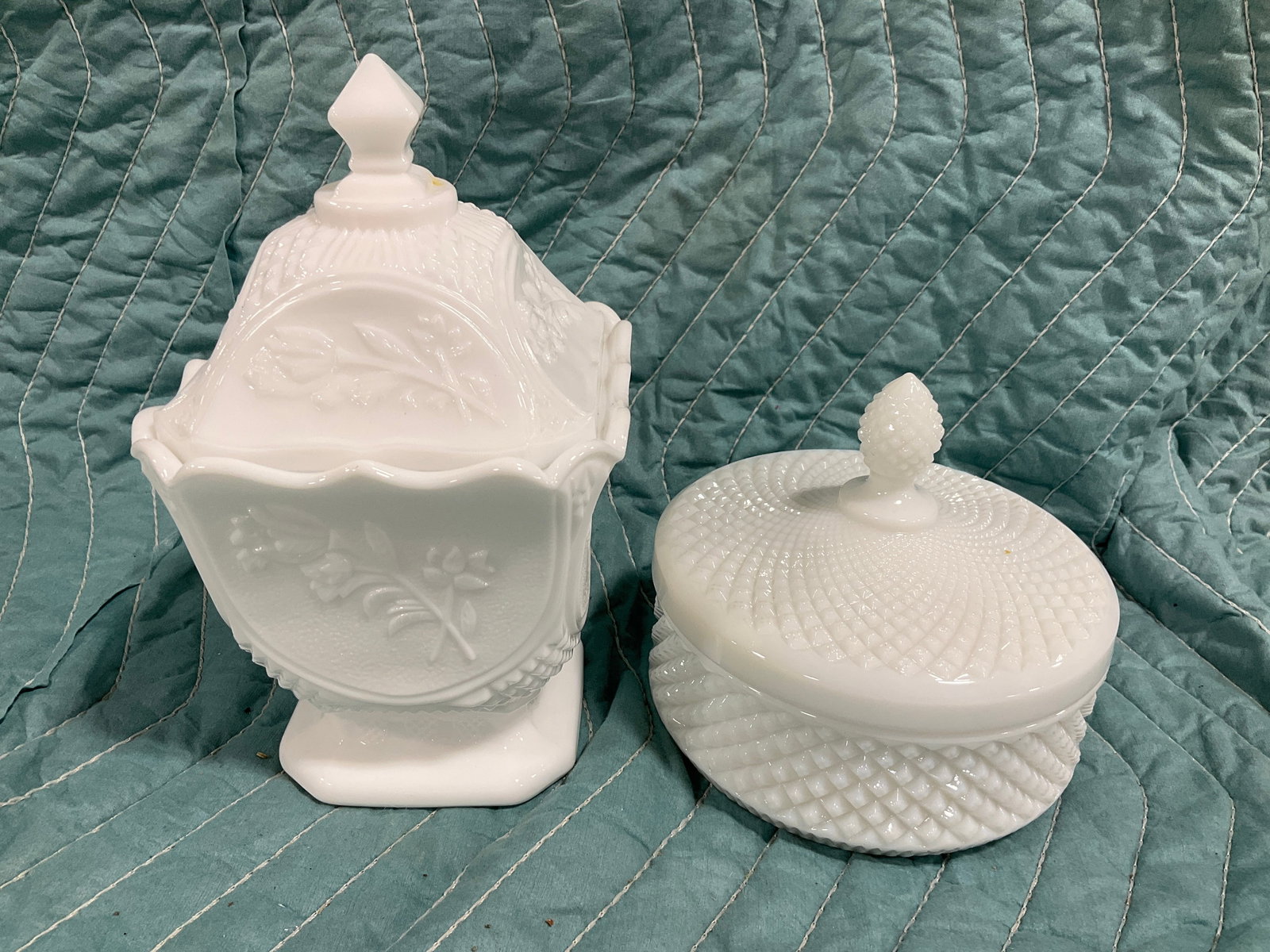 Milk Glass Lidded Candy Dishes, and more (Tallest - 8in) (1 of 1)
