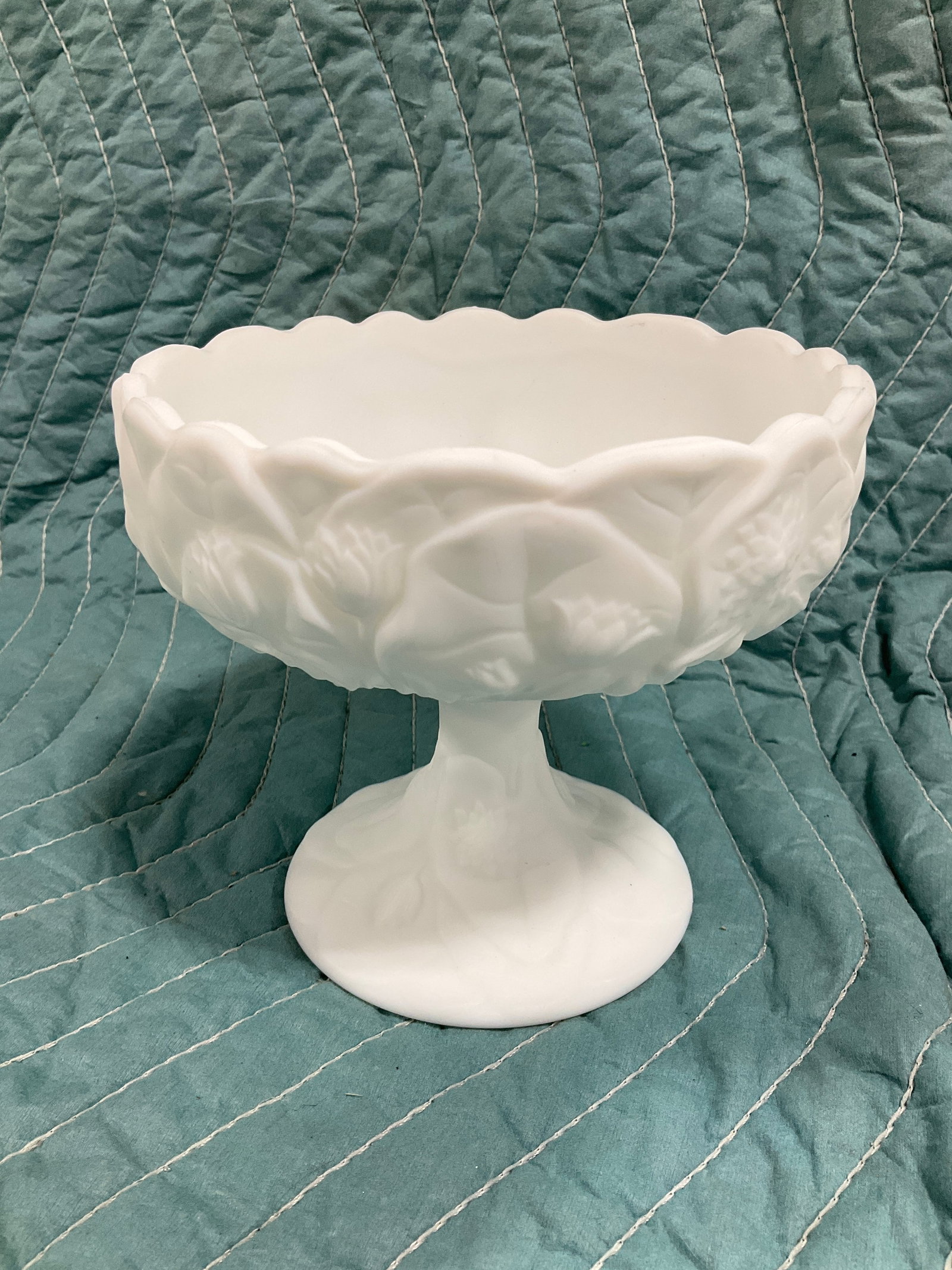 Fenton Art Glass Compote Candy Dish (5.25in Tall) (1 of 1)
