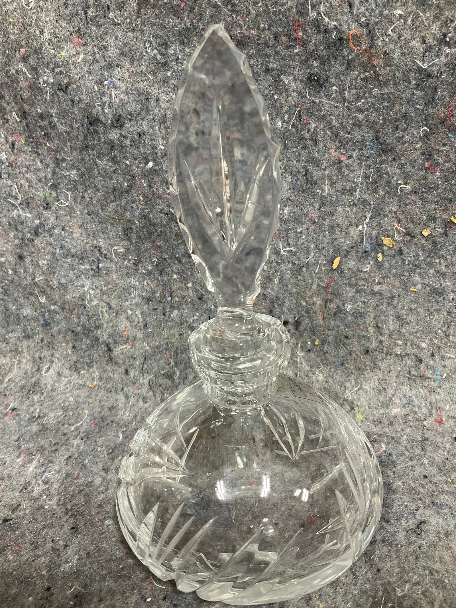 Lead Crystal Perfume Bottle (7in Tall) (1 of 1)