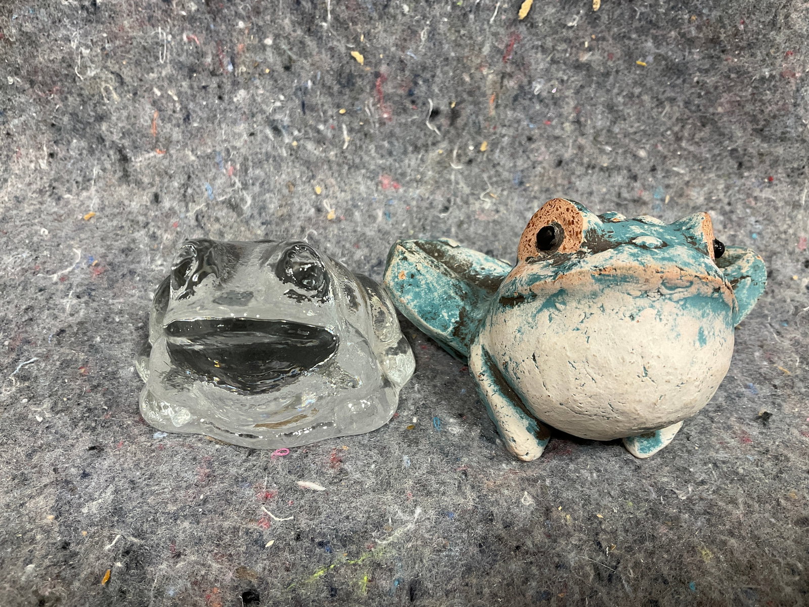 Frog Figures - one is signed (Tallest - 2.75in) (1 of 1)