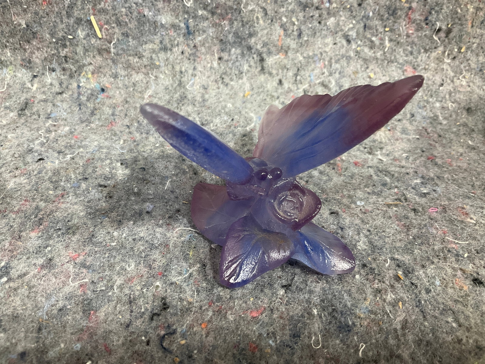 Art Glass Butterfly Figure *signed on bottom* (3in Tall) (1 of 1)