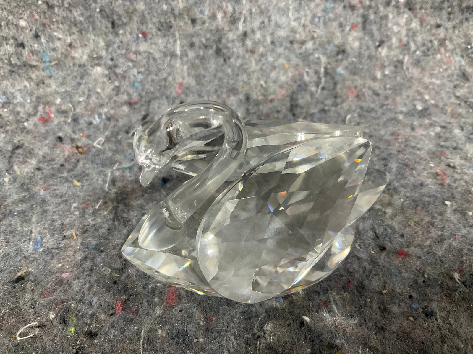 Swarovski Crystal Swan Figure (2.5in Tall) (1 of 1)