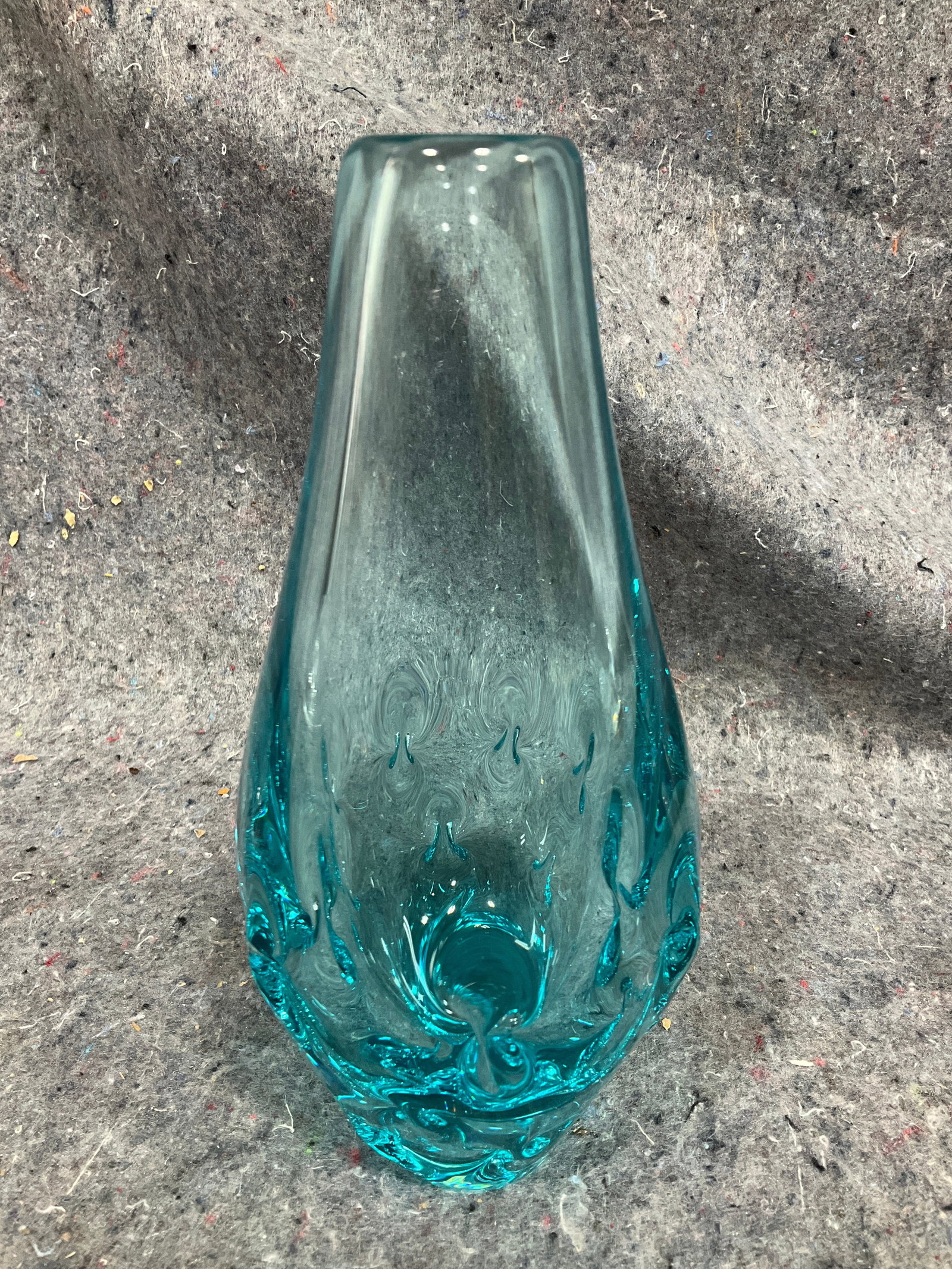 MCM Blue Vase by M Klinger (7.5in Tall) (1 of 1)