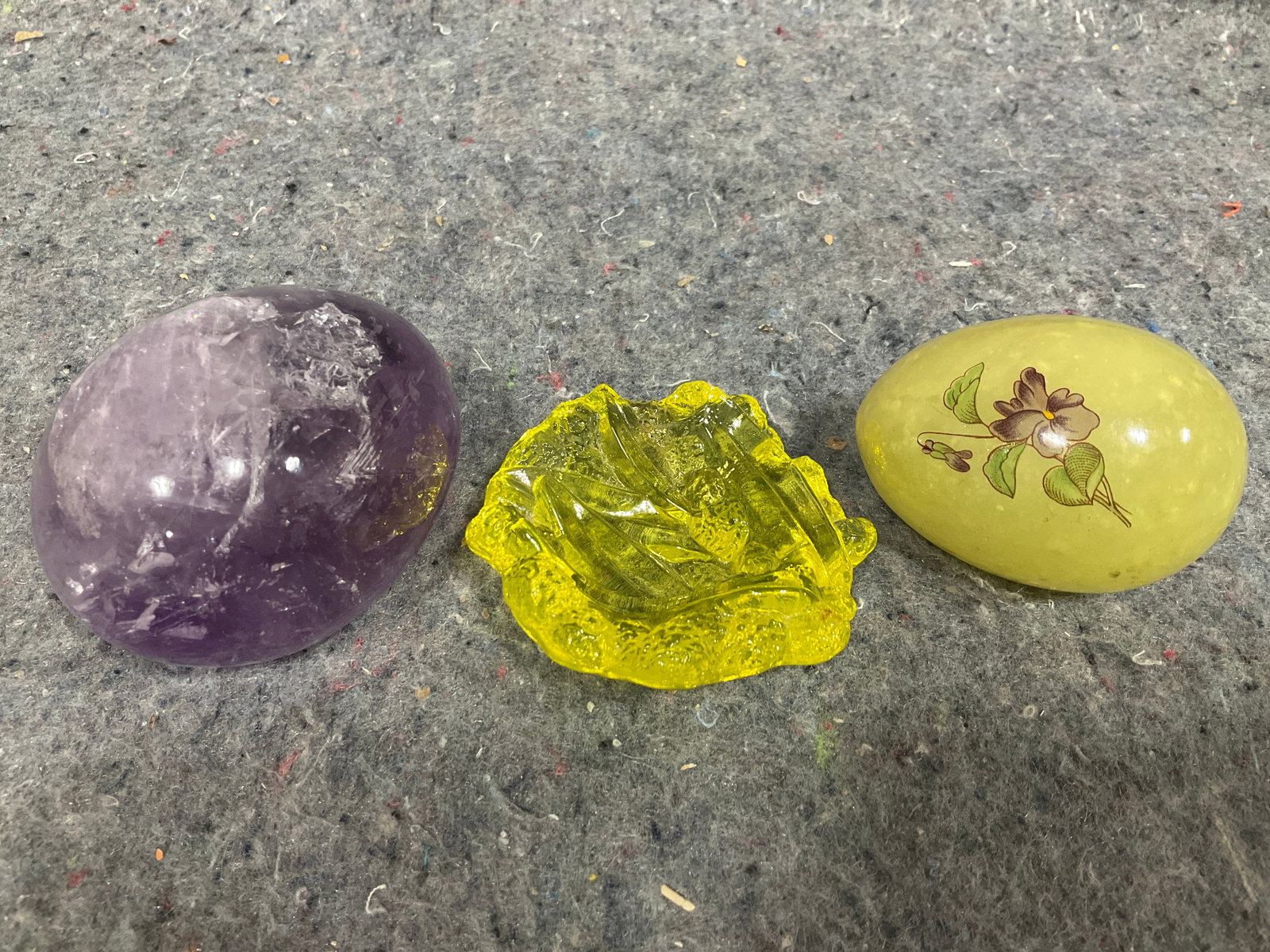 Purple Amethyst Stone Egg, Dawn Cristal Dish, and more (1 of 1)