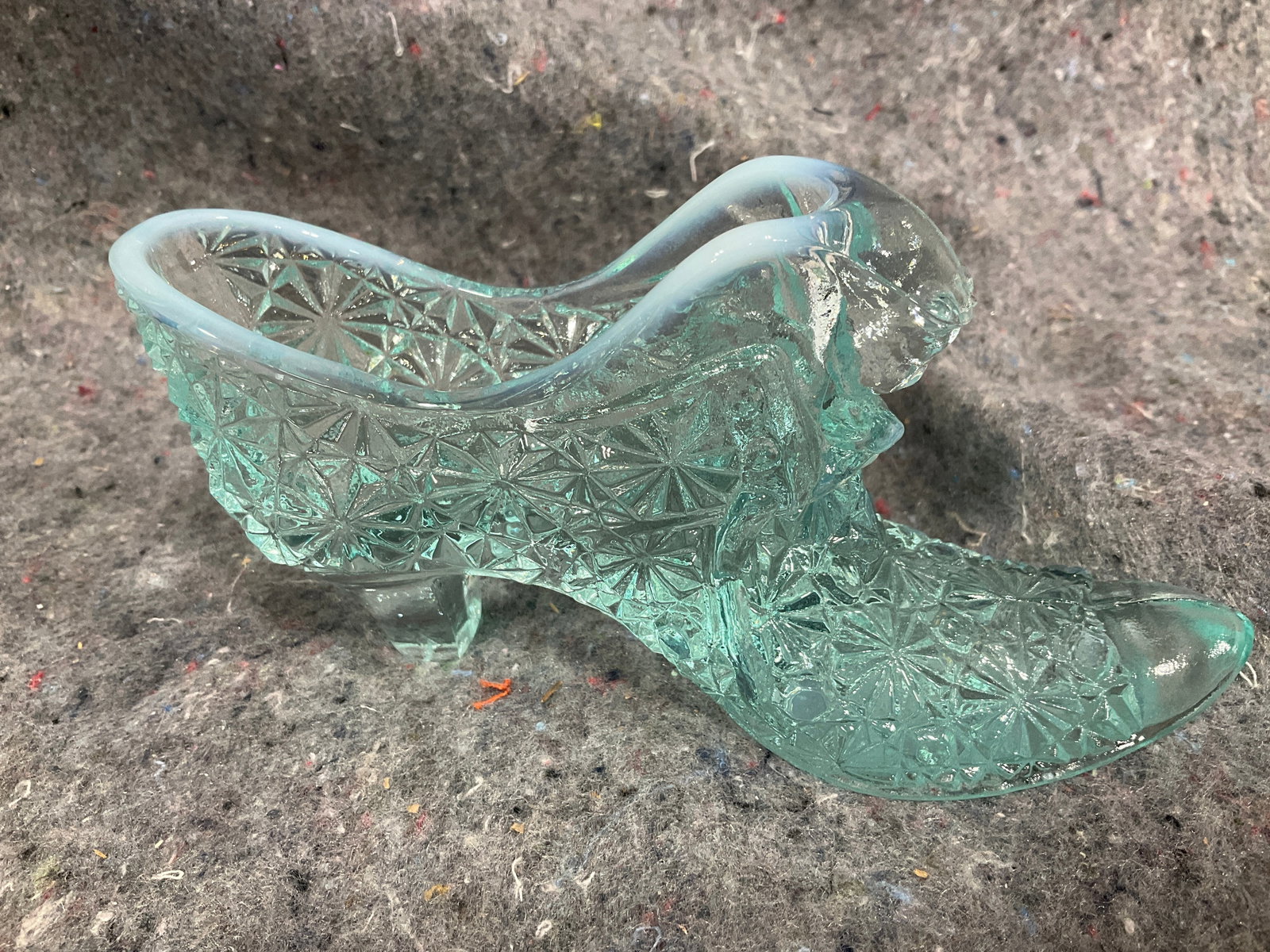 Fenton Glass Shoe (3in Tall) (1 of 1)