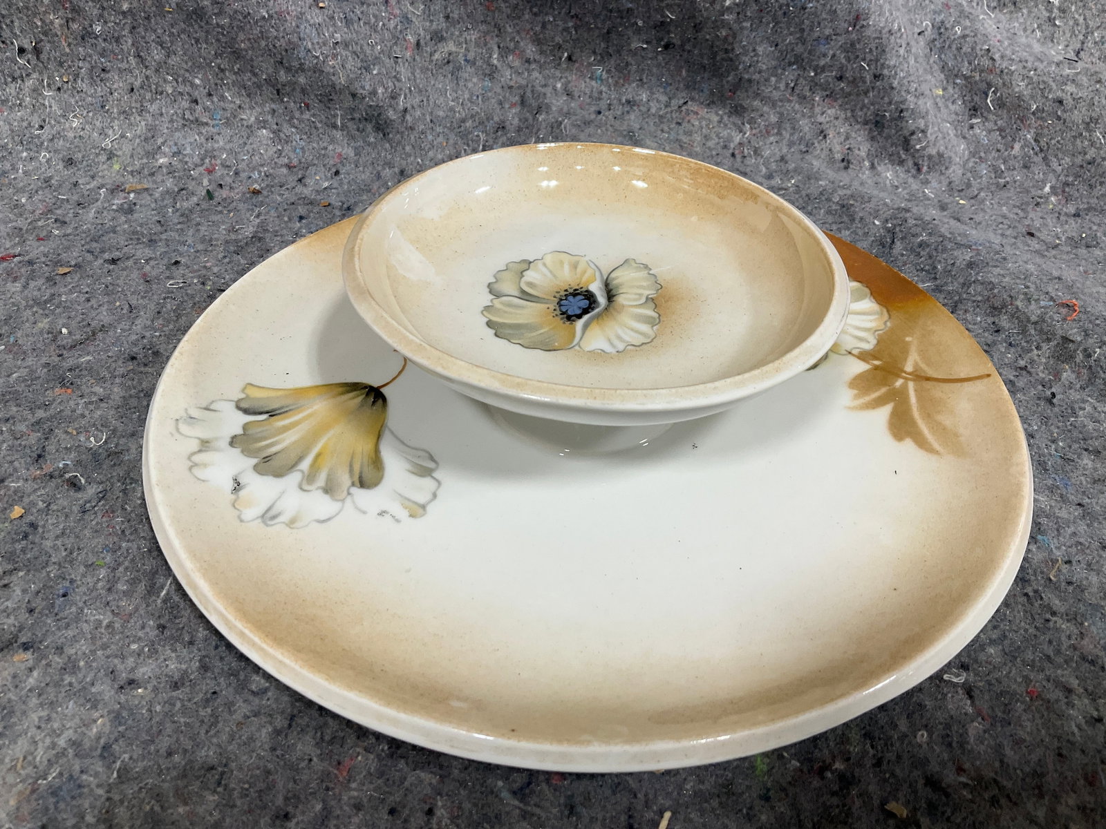 RS Germany 2 Tier Chip and Dip Plate (3in Tall) (1 of 1)