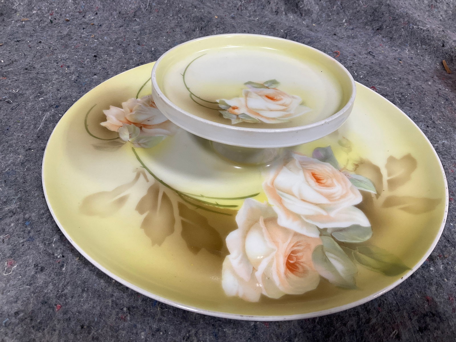 RS Germany 2 Tier Chip and Dip Plate (3in Tall) (1 of 1)