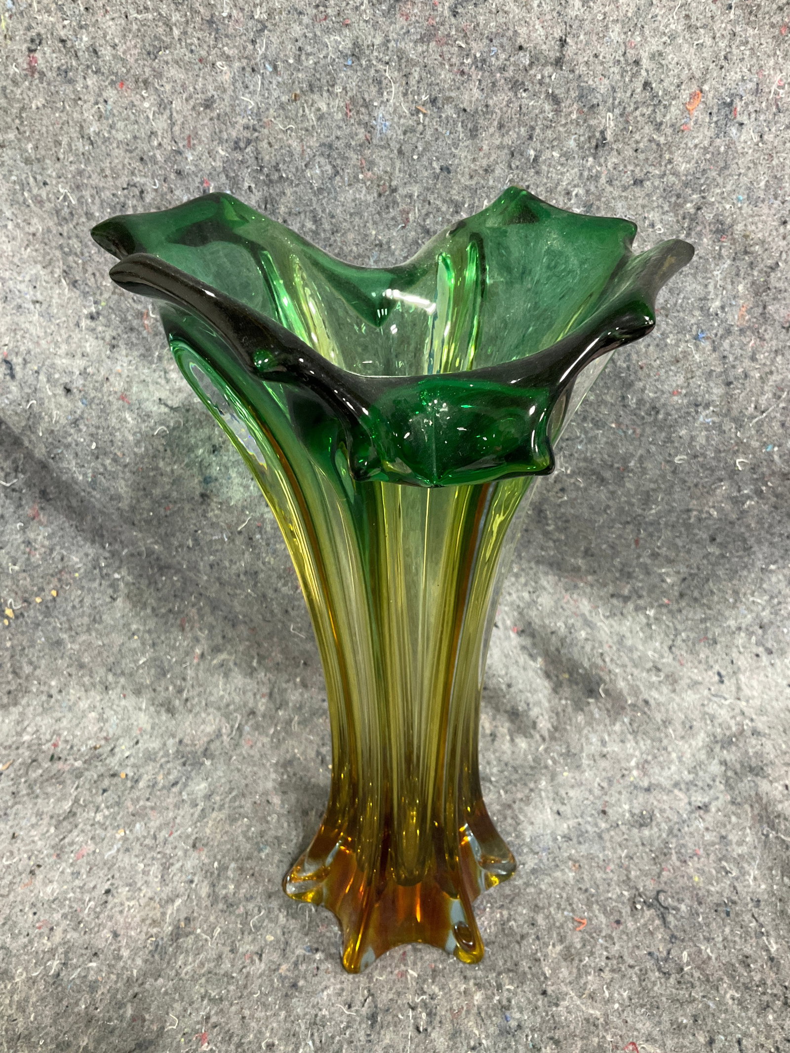 MCM Carnival Art Glass Vase (13in Tall) (1 of 1)