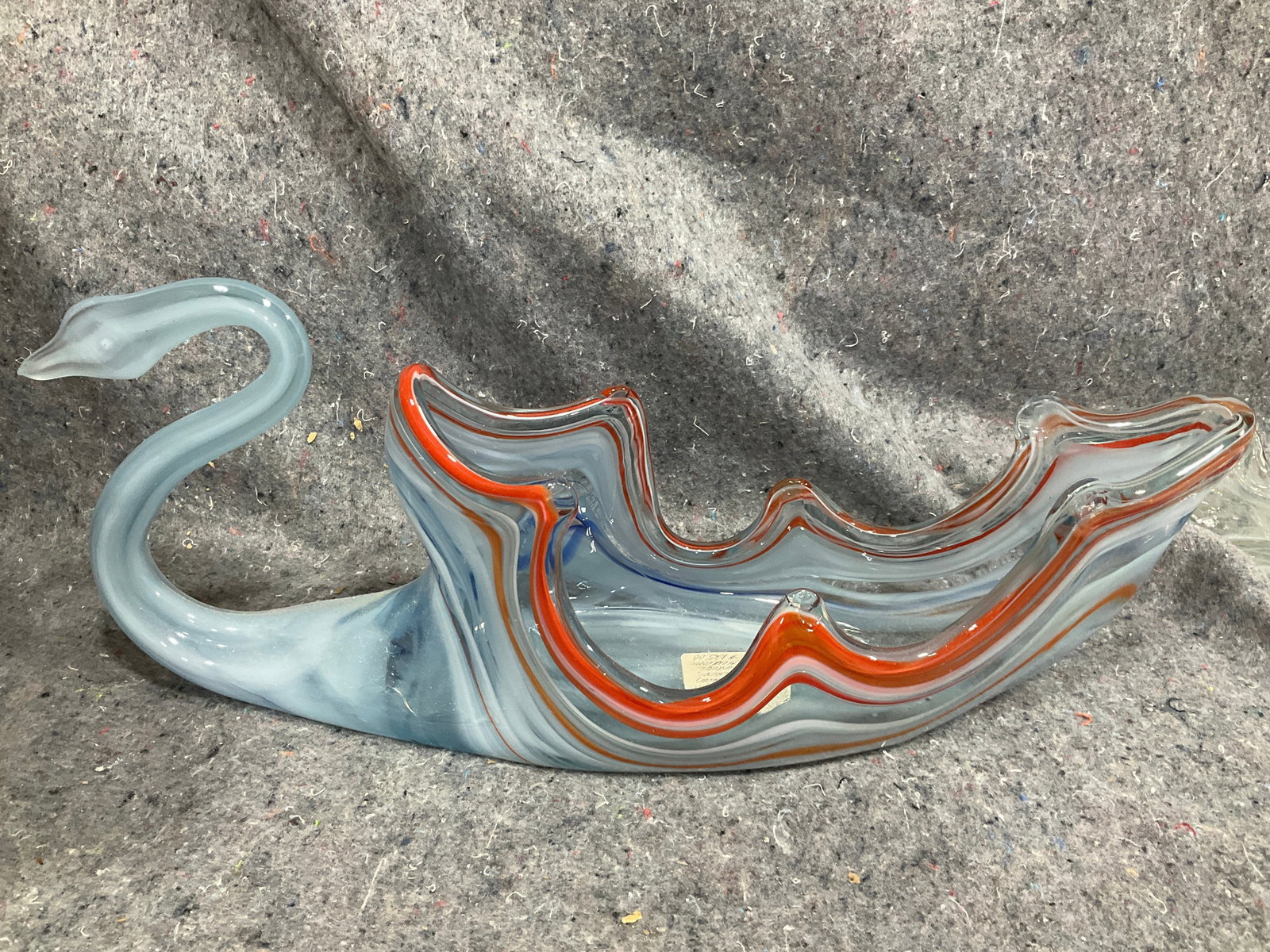 1960s Murano Glass Swan Bowl (7inx5inx17in) (1 of 1)