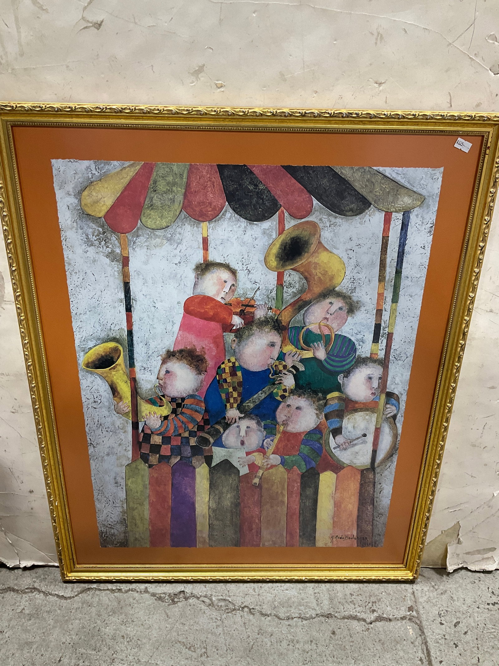 Framed Art Print 'Kiosque A Musique' by Graciela Rodo Boulanger (26inx32in) (1 of 1)