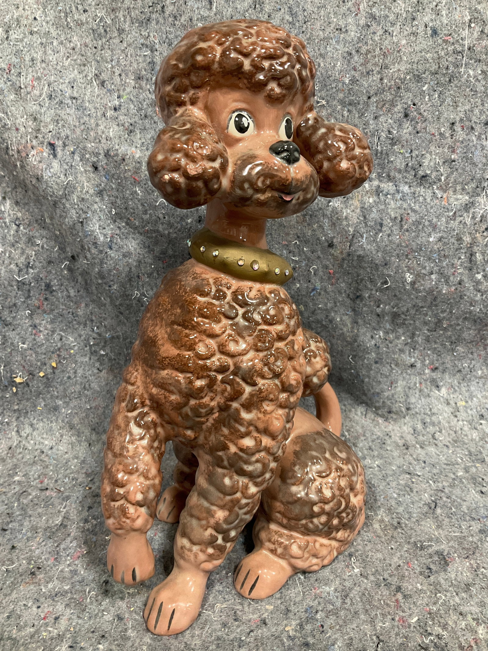 Vintage Ceramic Poodle Figurine (11in Tall): Vintage Ceramic Poodle Figurine (11in Tall)