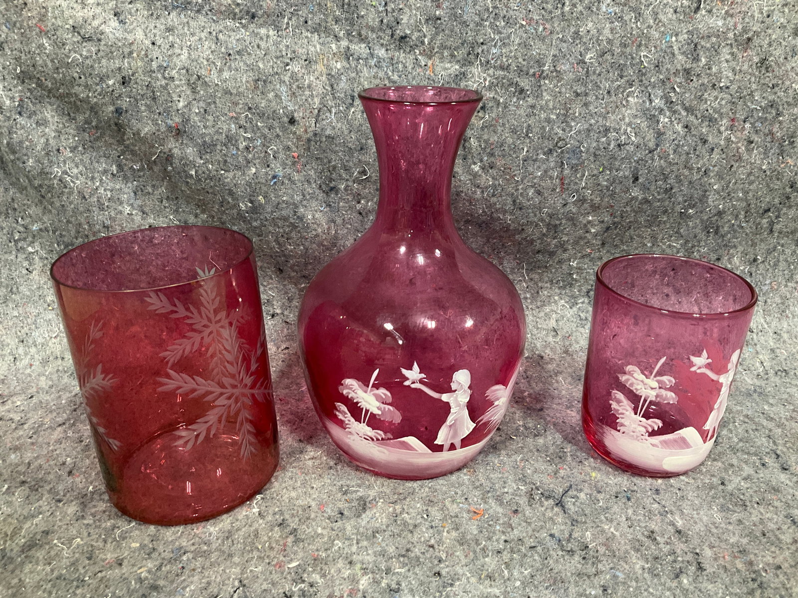 Mary Gregor Handpainted vase and more (tallest 7.5in) (1 of 1)