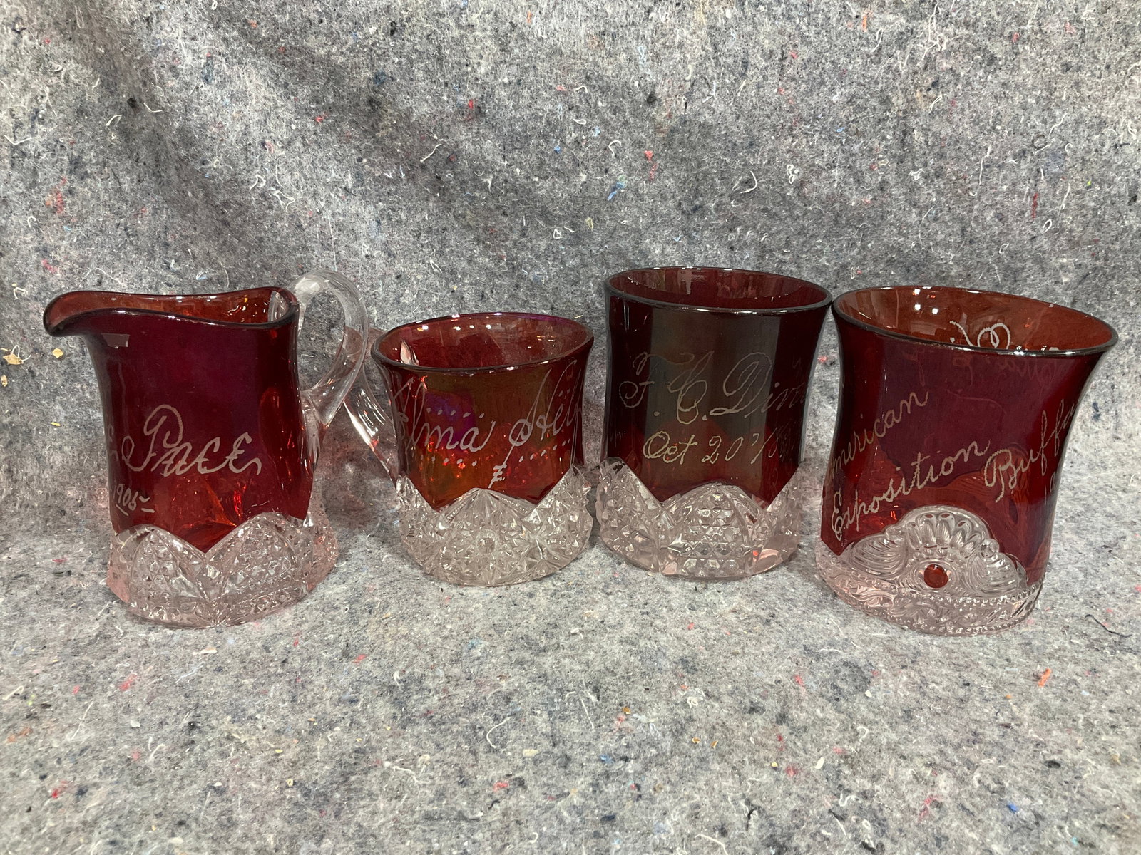 Ruby Red Souvenir Glassware (4.5in) (1 of 1)
