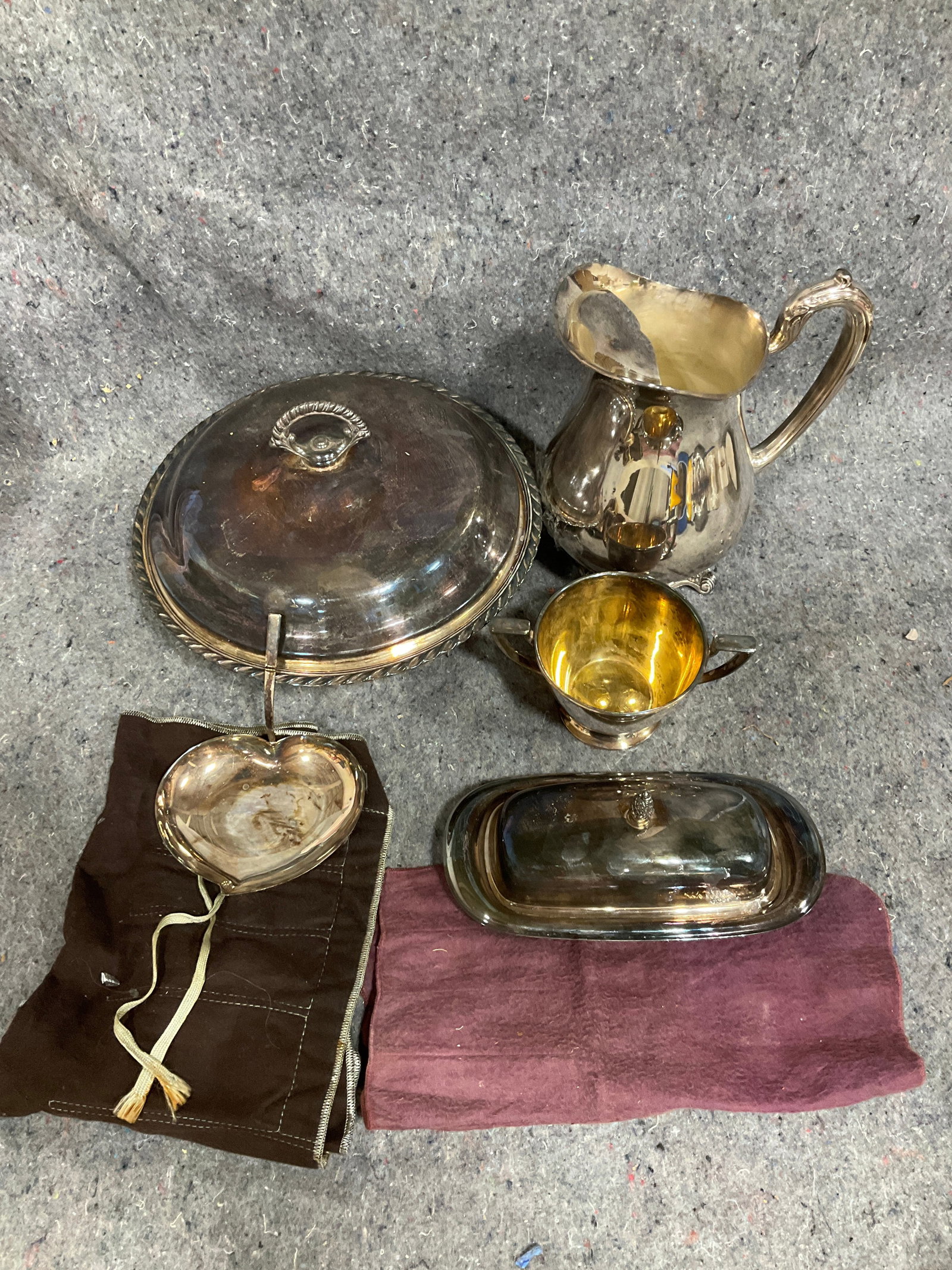 Various Silverplated Metal Pitcher, Lidded Dishes, and more (1 of 1)