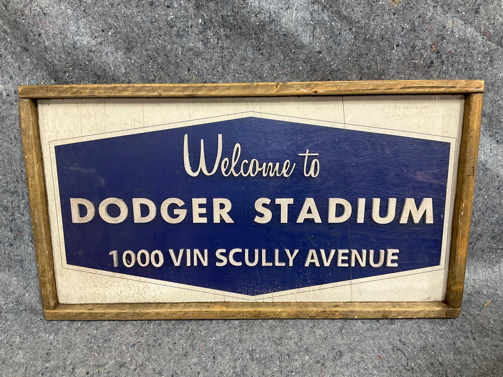 Vintage wood frame Dodger Satdium decor(14inx25in) (1 of 1)