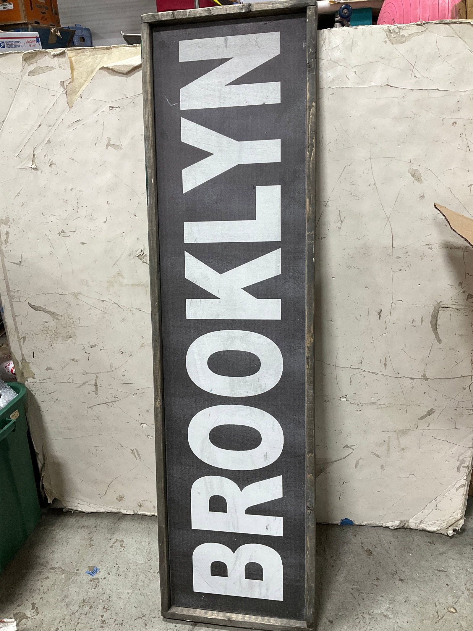 Wooden framed Brooklyn wall decor(13inx49in) (1 of 1)