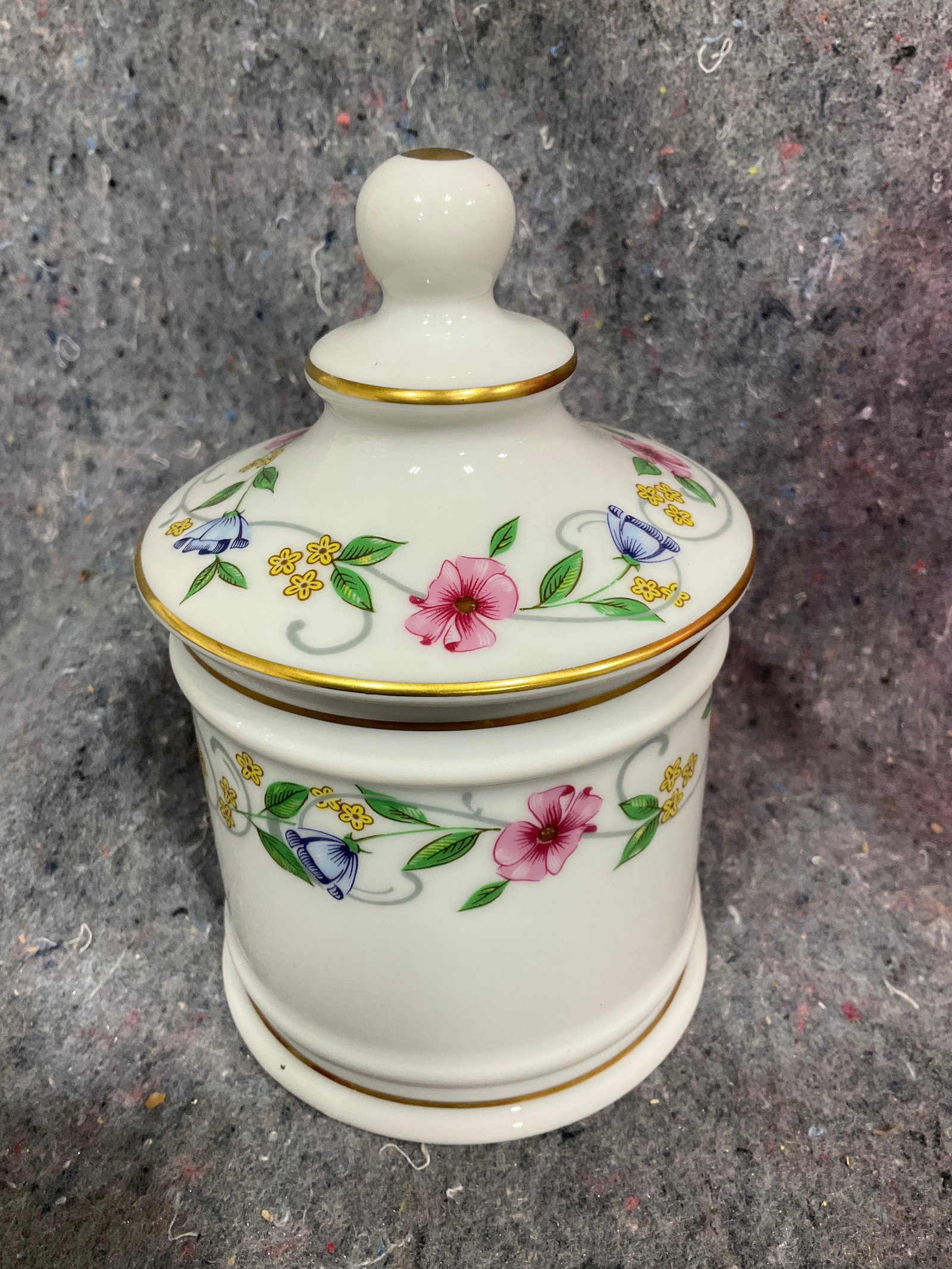 Limoges Lidded Jar (6in Tall) (1 of 1)
