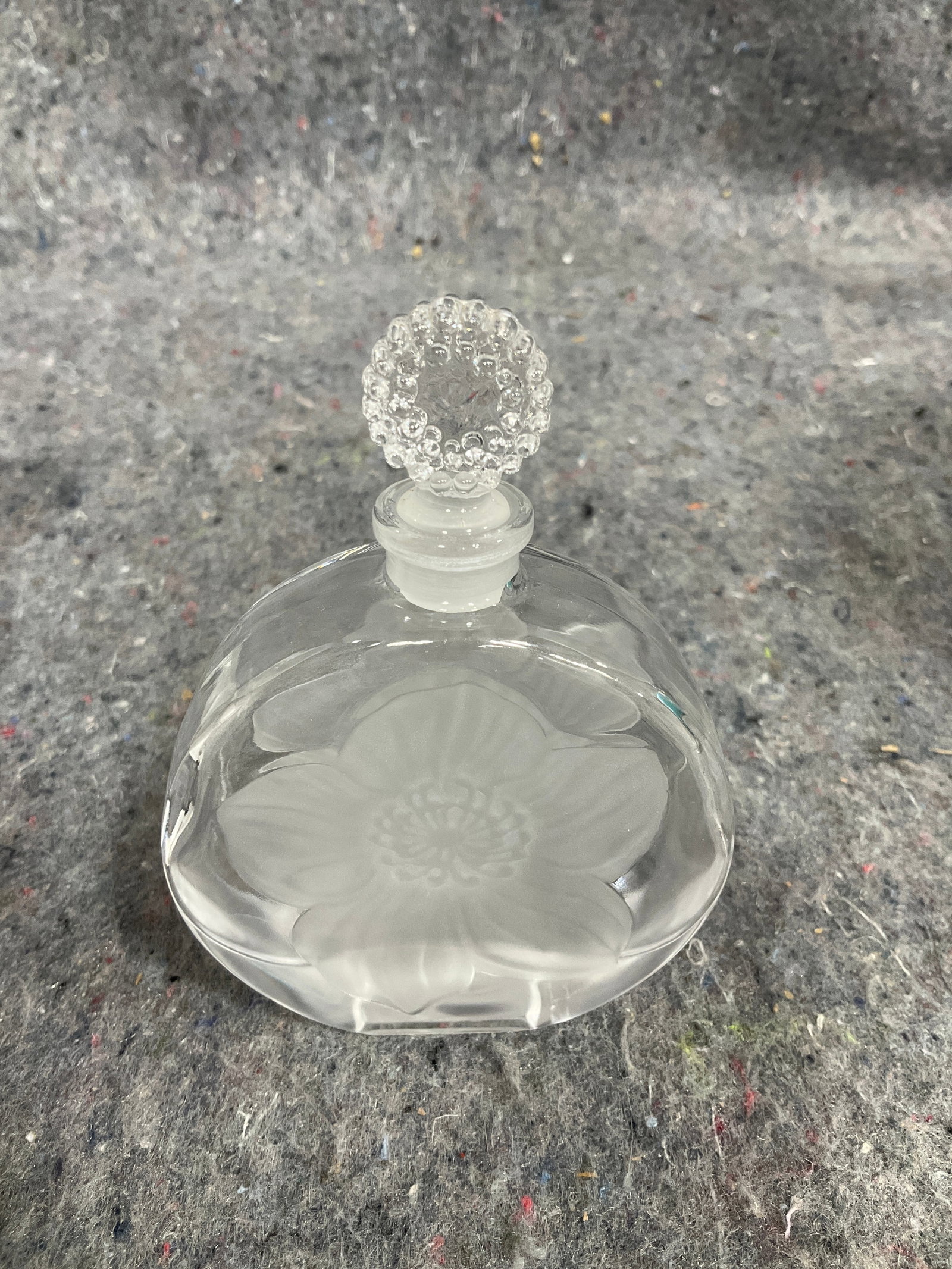 Glass Perfume Bottle (4.5in Tall) (1 of 1)