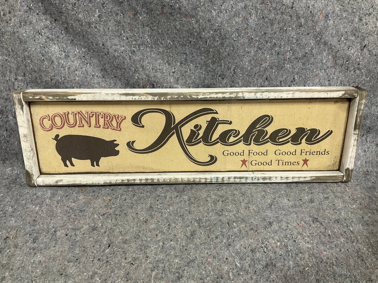 Wooden framed Country Kitchen wall decor(7.5inx25.5in): Wooden framed Country Kitchen wall decor(7.5inx25.5in)