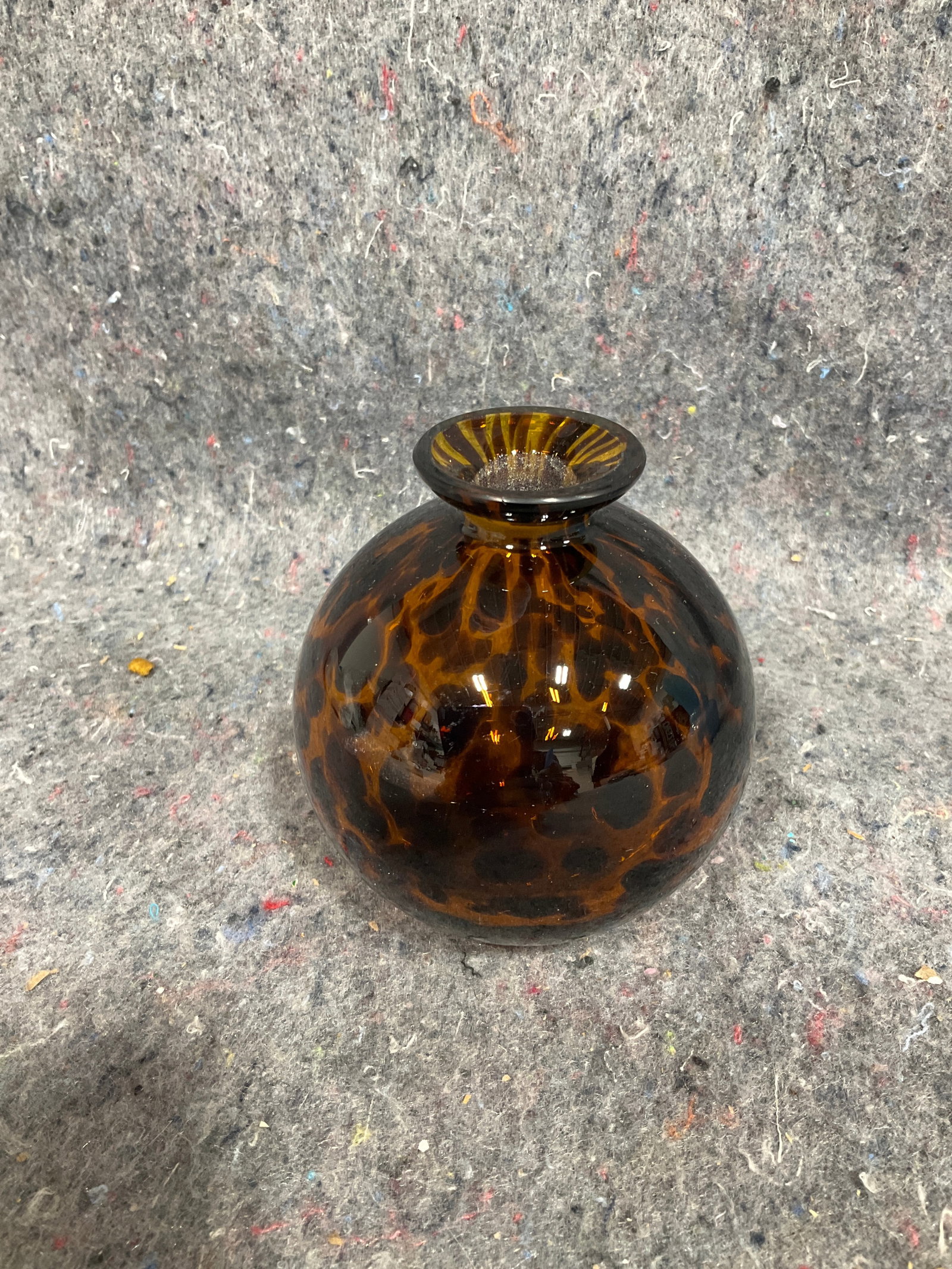 Tortoise shell glass vase(4intall) (1 of 1)