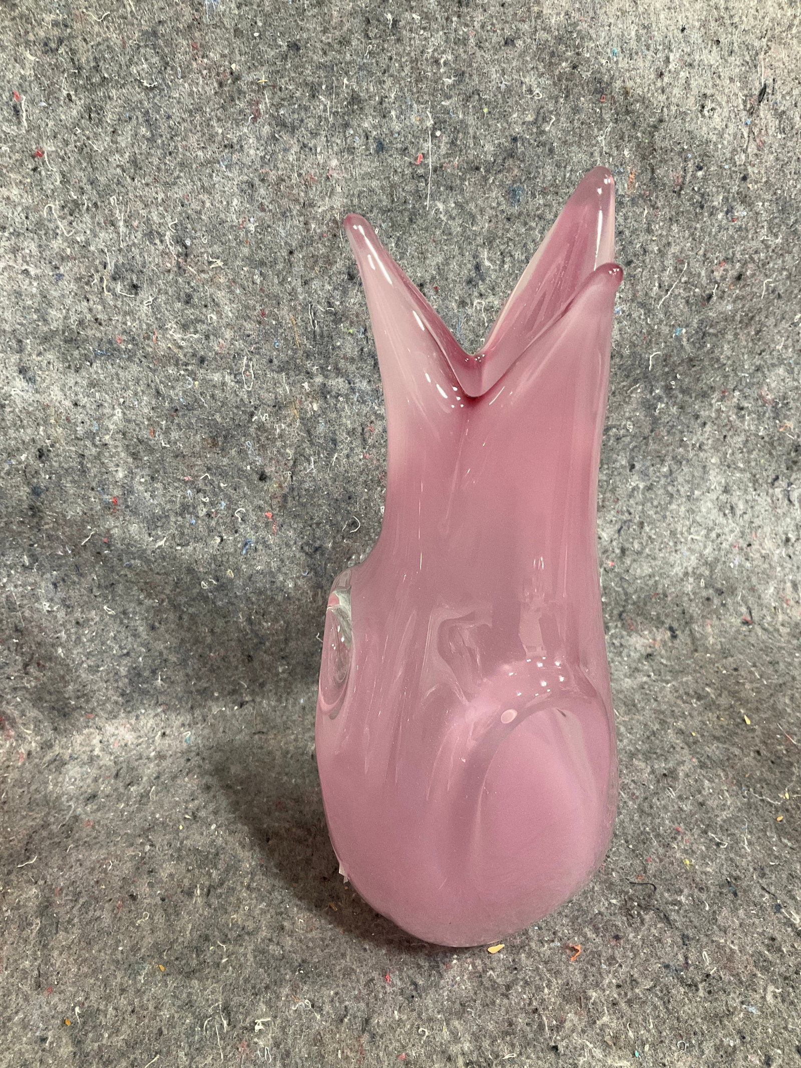 Murano pink glass vase(10.5intall) (1 of 1)